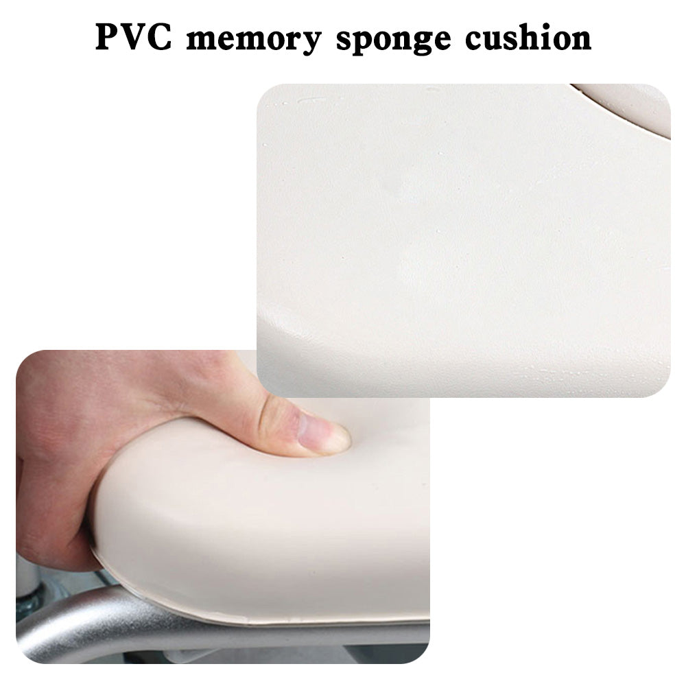 Multifunction Wheeled Mobility Toilet Seat Frame Shower Commode Wheelchair For Elderly