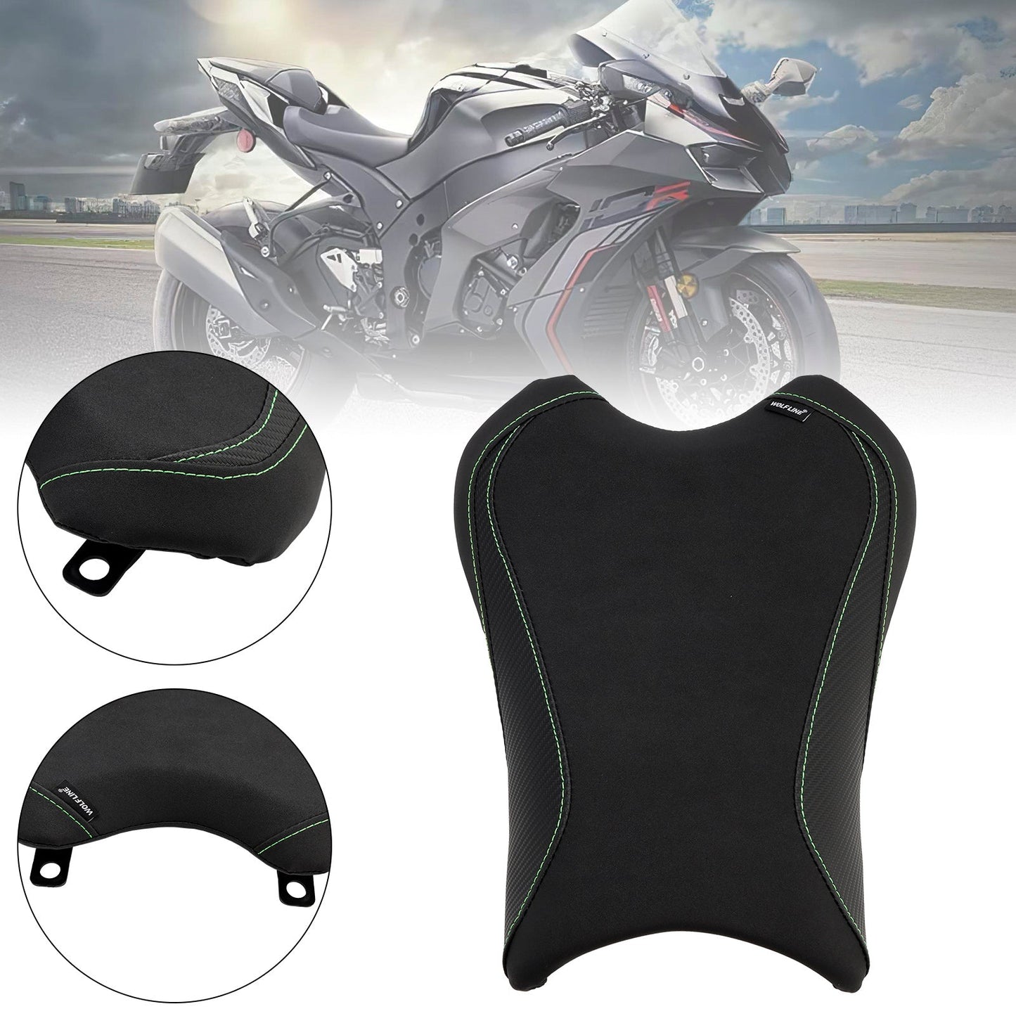 2021-2023 Kawasaki Zx-10R/Rr Front Raider Seat Driver Cushion Pu