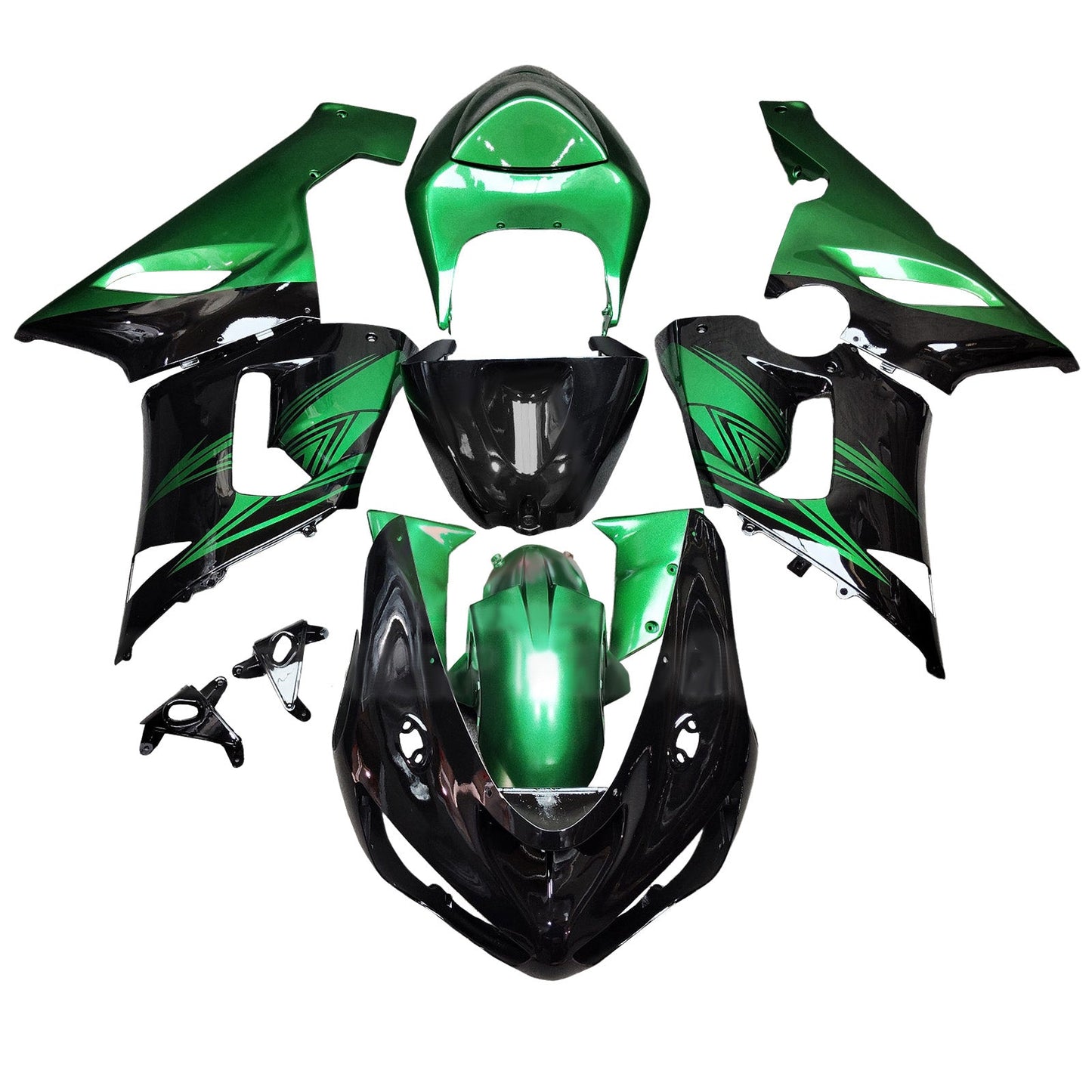 Injection Fairing Kit Bodywork Plastic ABS fit For Kawasaki ZX6R 636 2005-2006
