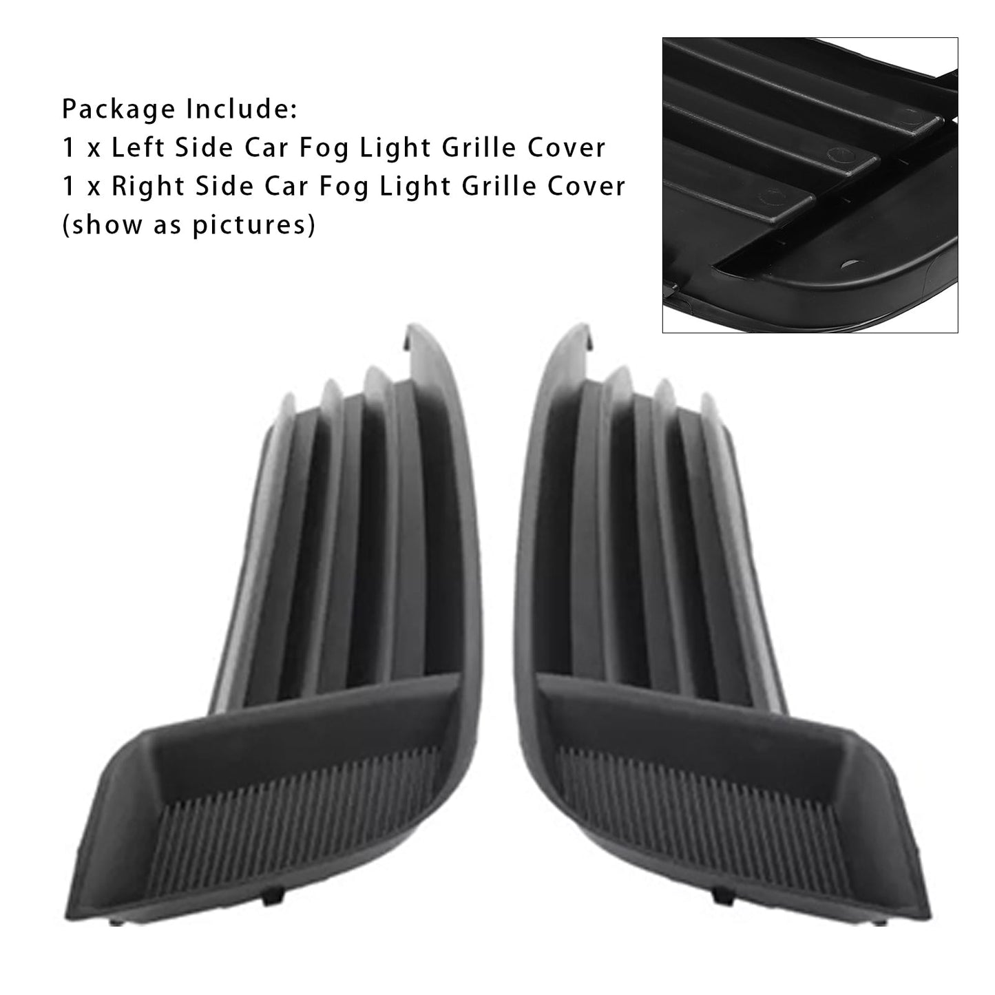 2013-2017 Audi A3 S3 2X Car Front Bumper Fog Light Grilles