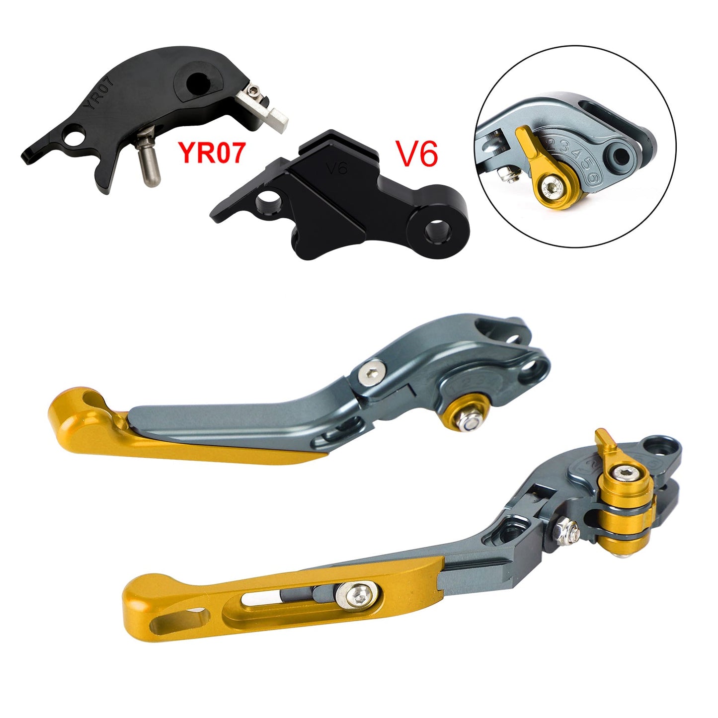 Adjustable Clutch Brake Lever fit for YAMAHA XSR900 XSR900GP MT-09 2024-2025