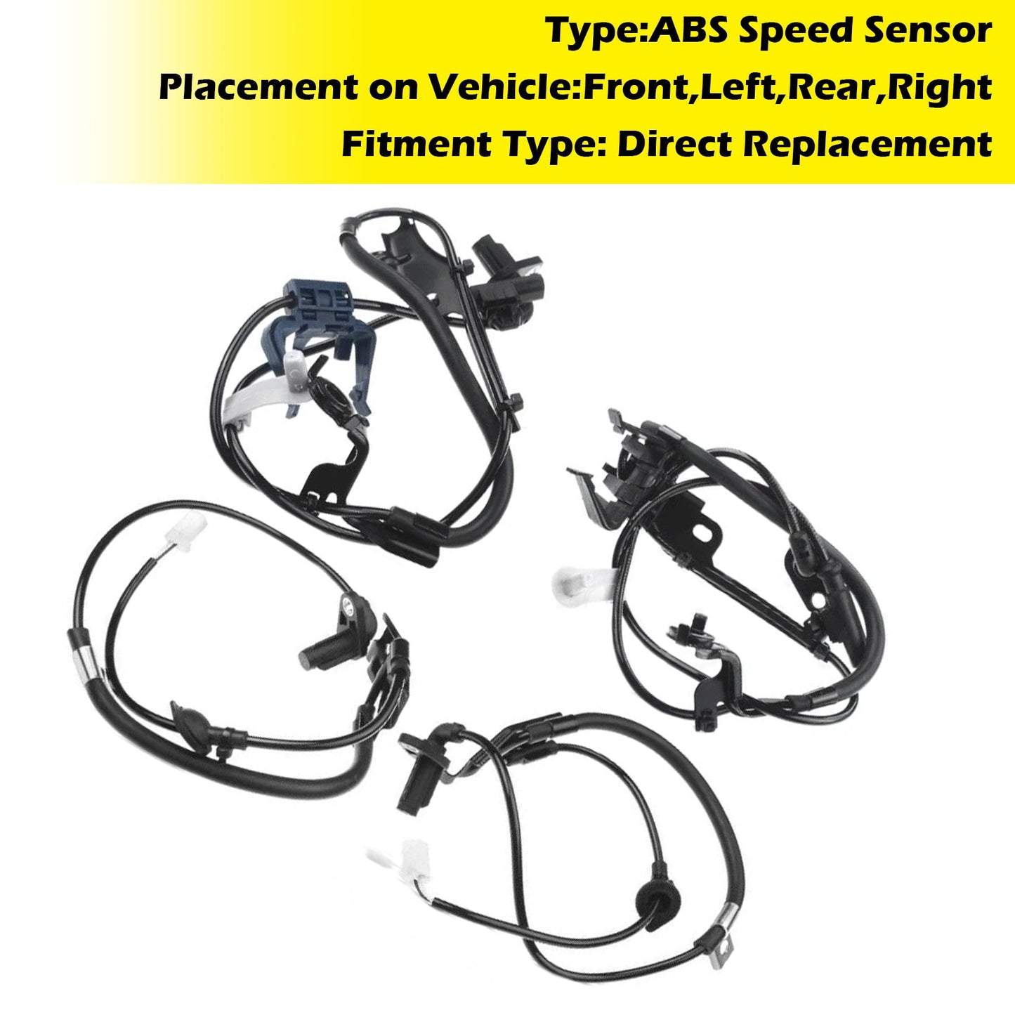 4×ABS Wheel Speed Sensor Front Rear Left Right For Toyota Venza 2009-2016