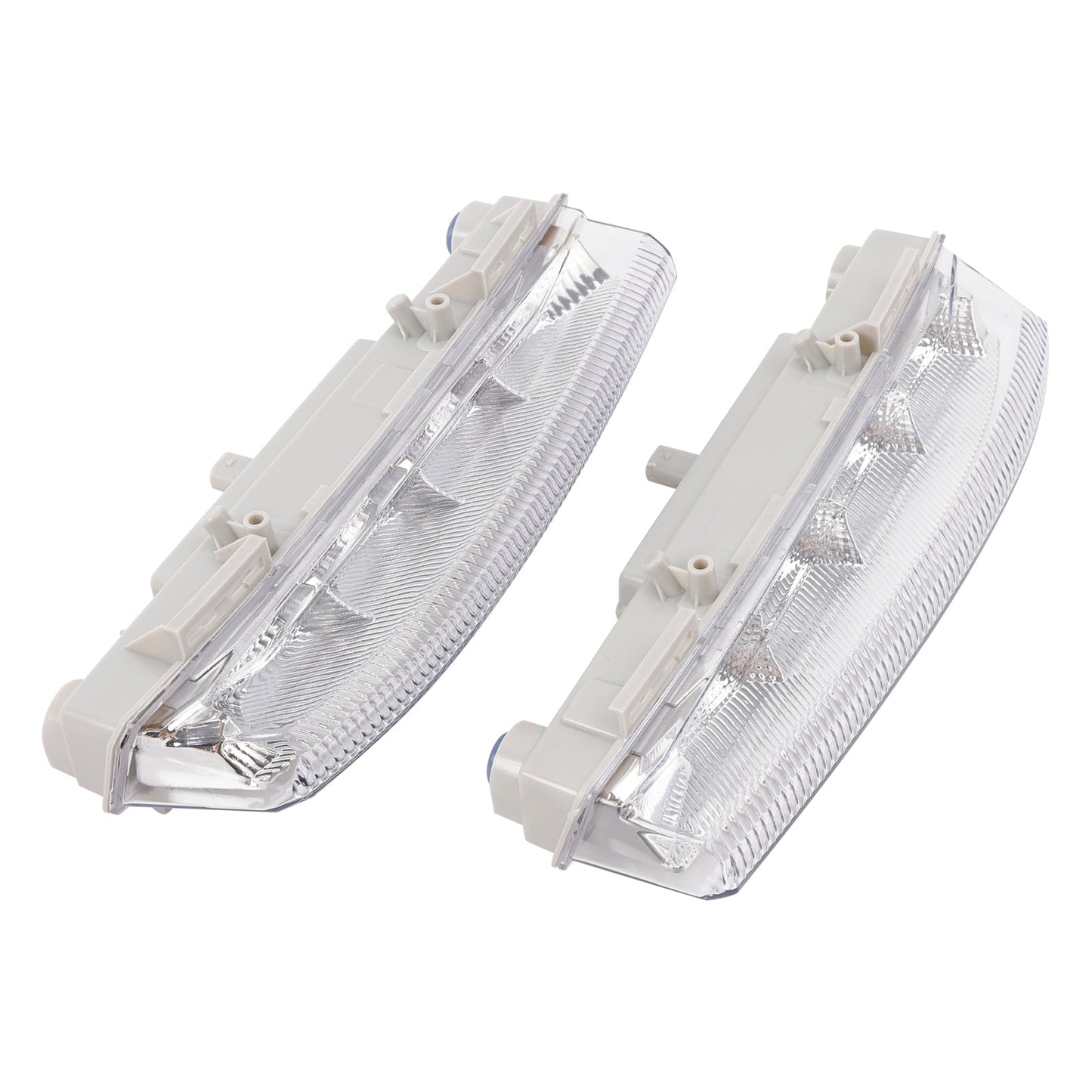 Pair LED Daytime Running Fog Lights For Mercedes Benz W204 S204 W212 2007-2014