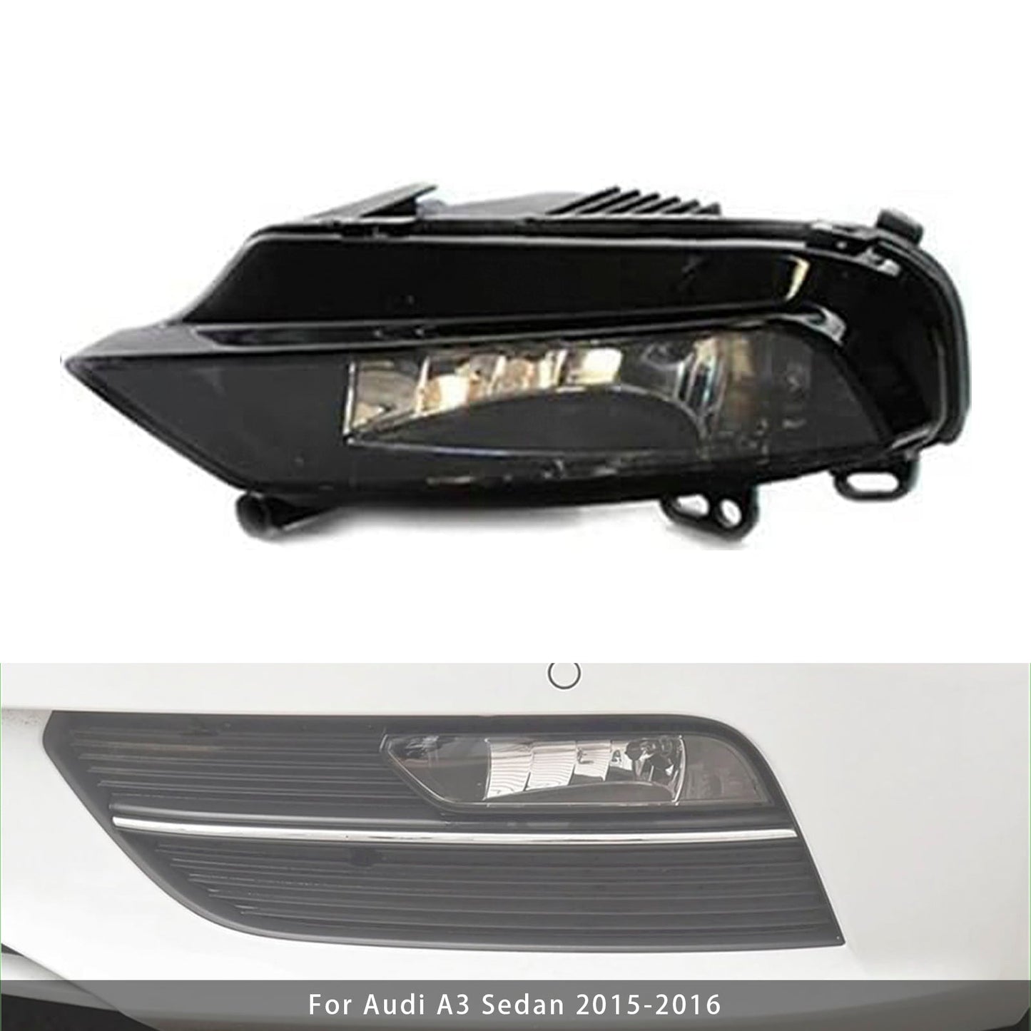 2015-2016 Audi A3 Saloon 1 Pcs Front Left Fog Light Lamps With Bulbs 8V0941699B