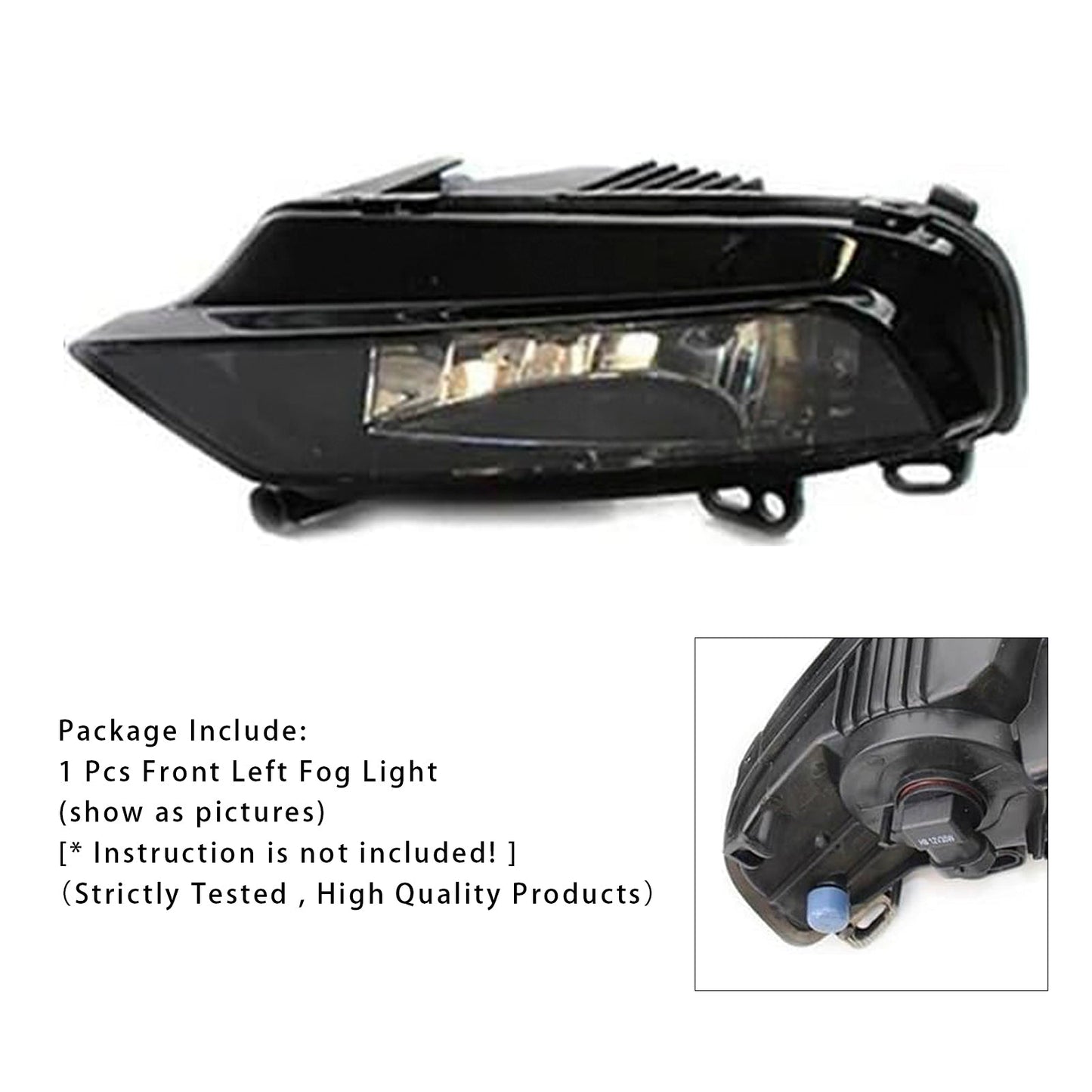 2015-2016 Audi A3 Saloon 1 Pcs Front Left Fog Light Lamps With Bulbs 8V0941699B