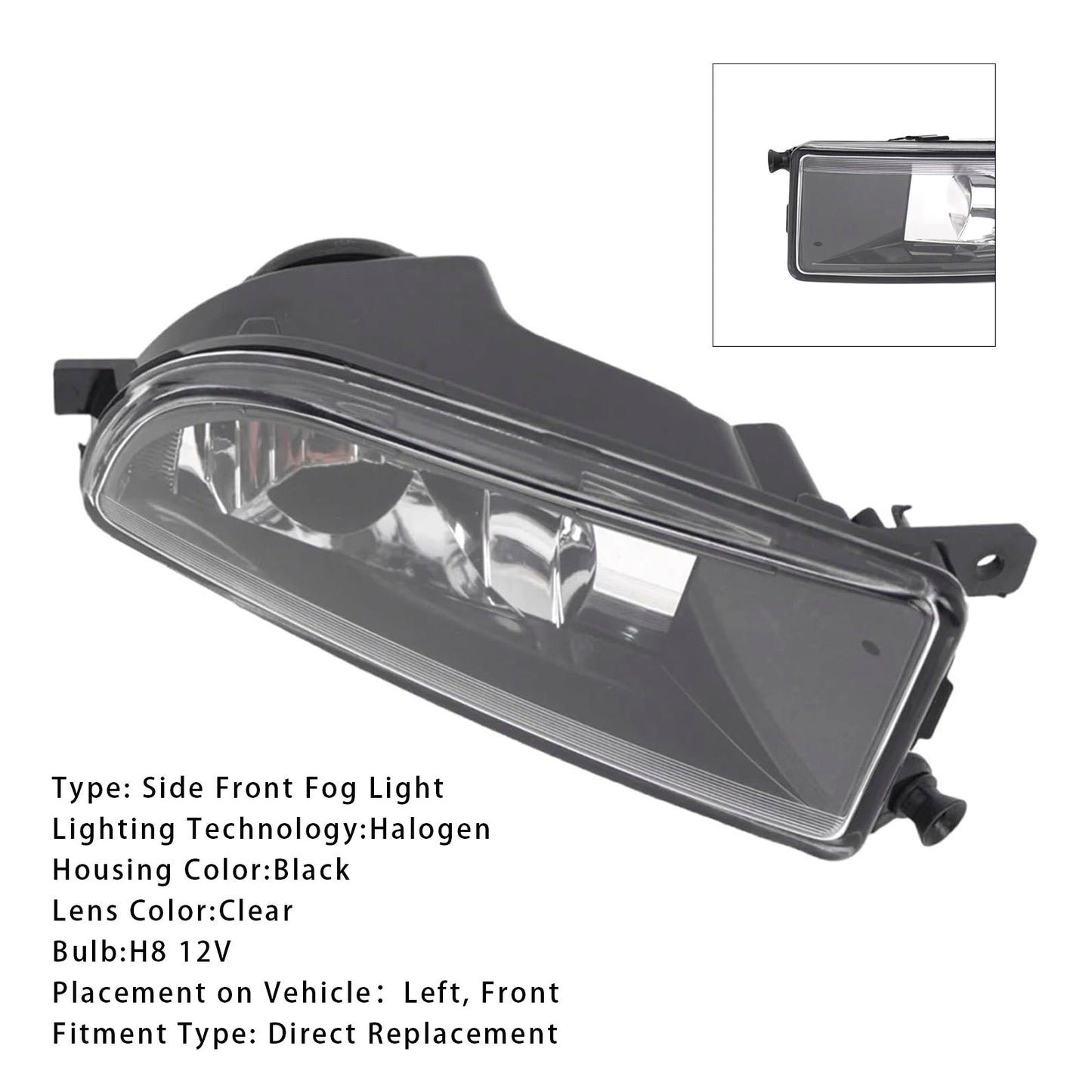 2012-2016 VW Beetle 1 Pcs Front Bumper Left Fog Light With Bulb 5C5941699A