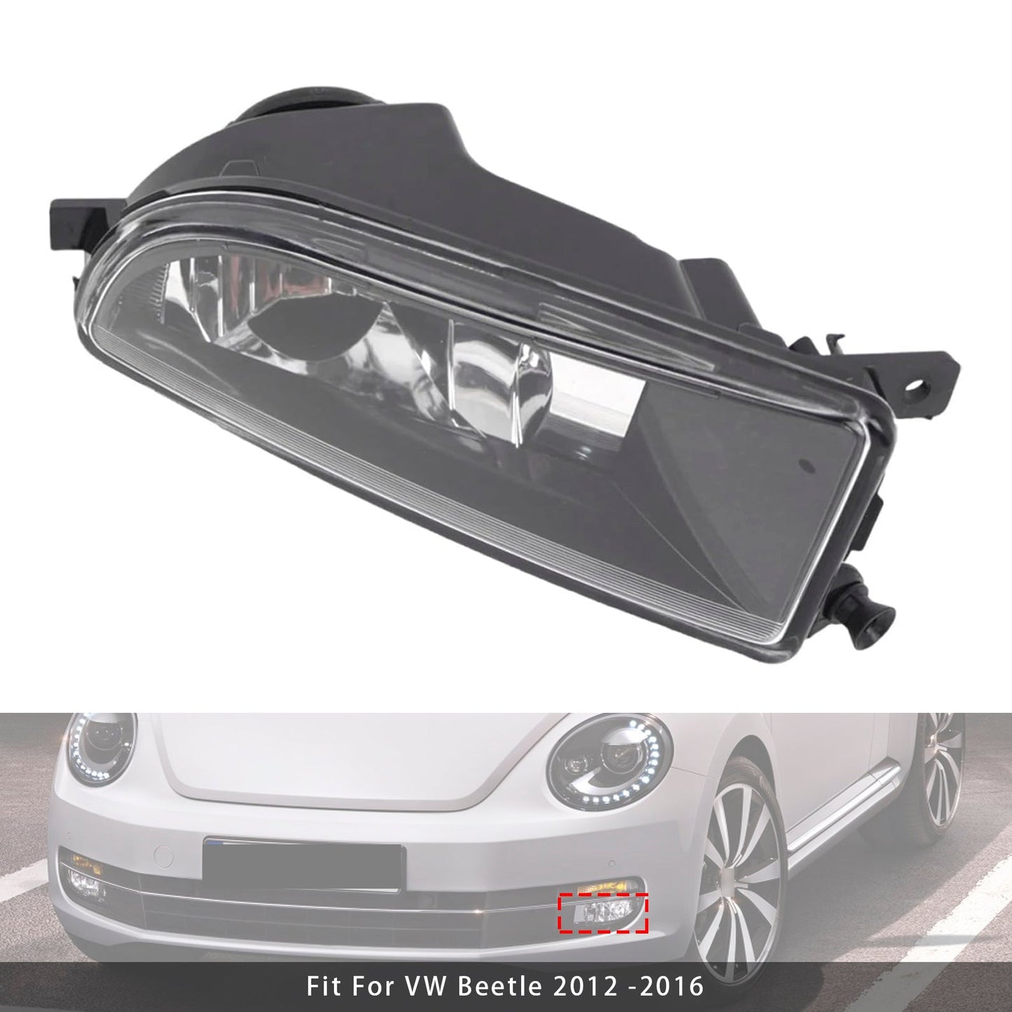 2012-2016 VW Beetle 1 Pcs Front Bumper Left Fog Light With Bulb 5C5941699A