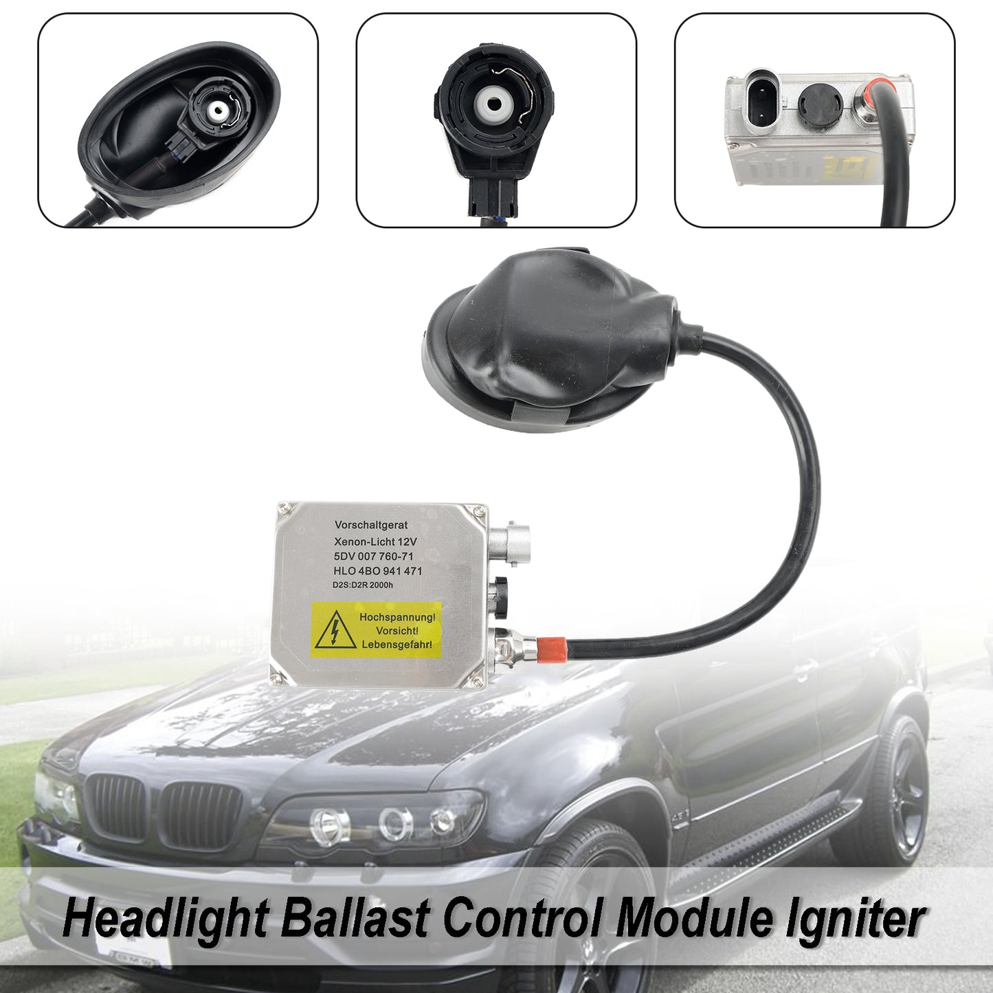 63128386960 Headlight Ballast Control Module Igniter For BMW E38 740i 740iL