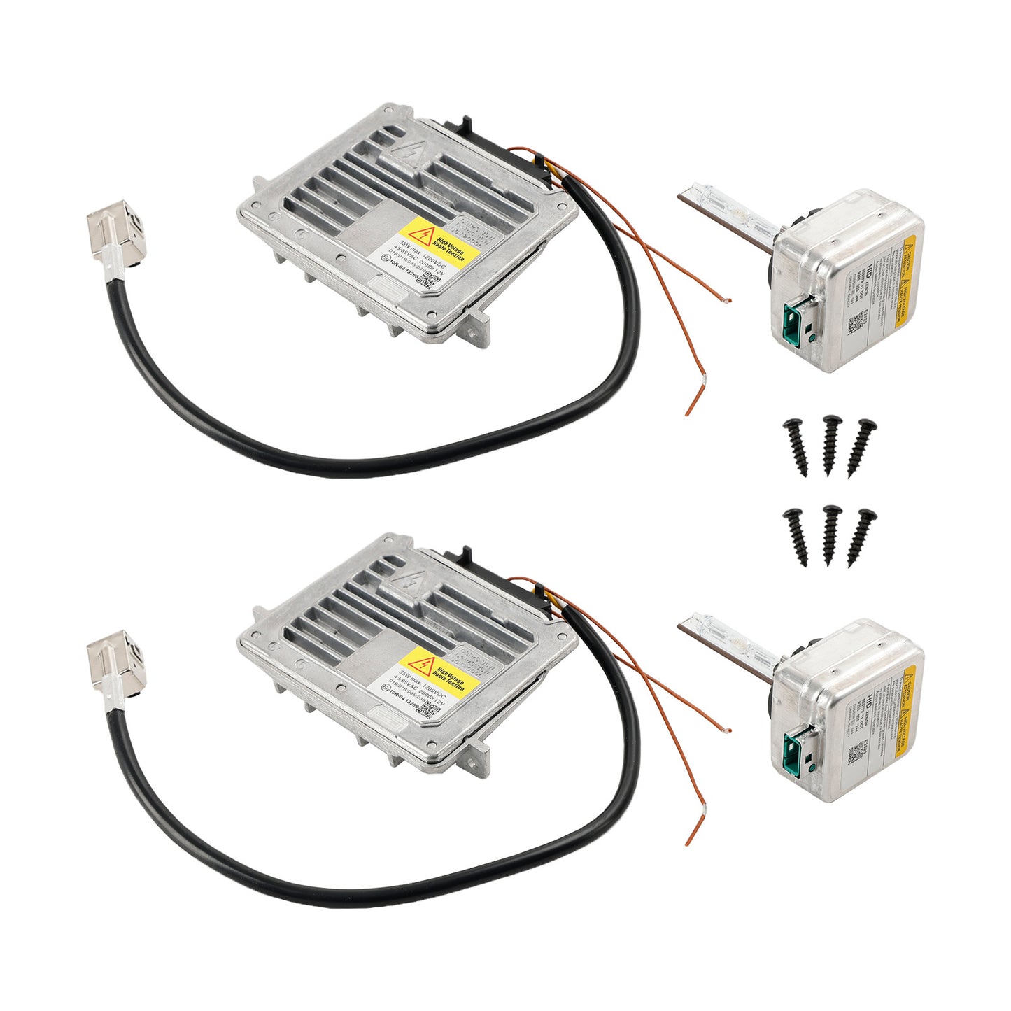 2x Headlight Ballast & D3S Bulb Wire Control Unit For Grand Cherokee 2014-2020