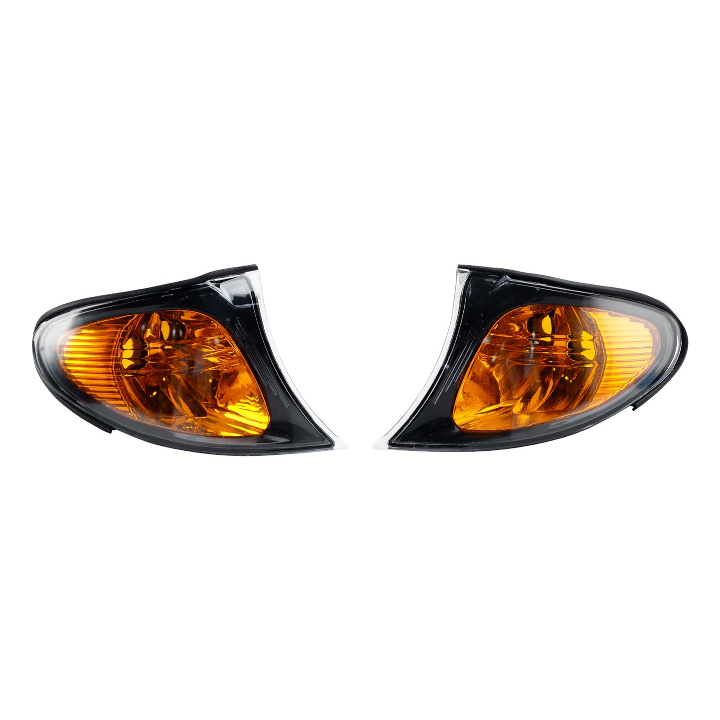 Front Indicator Turn Signal Yellow Corner Lights For BMW 3 Series E46 02-05 Generic