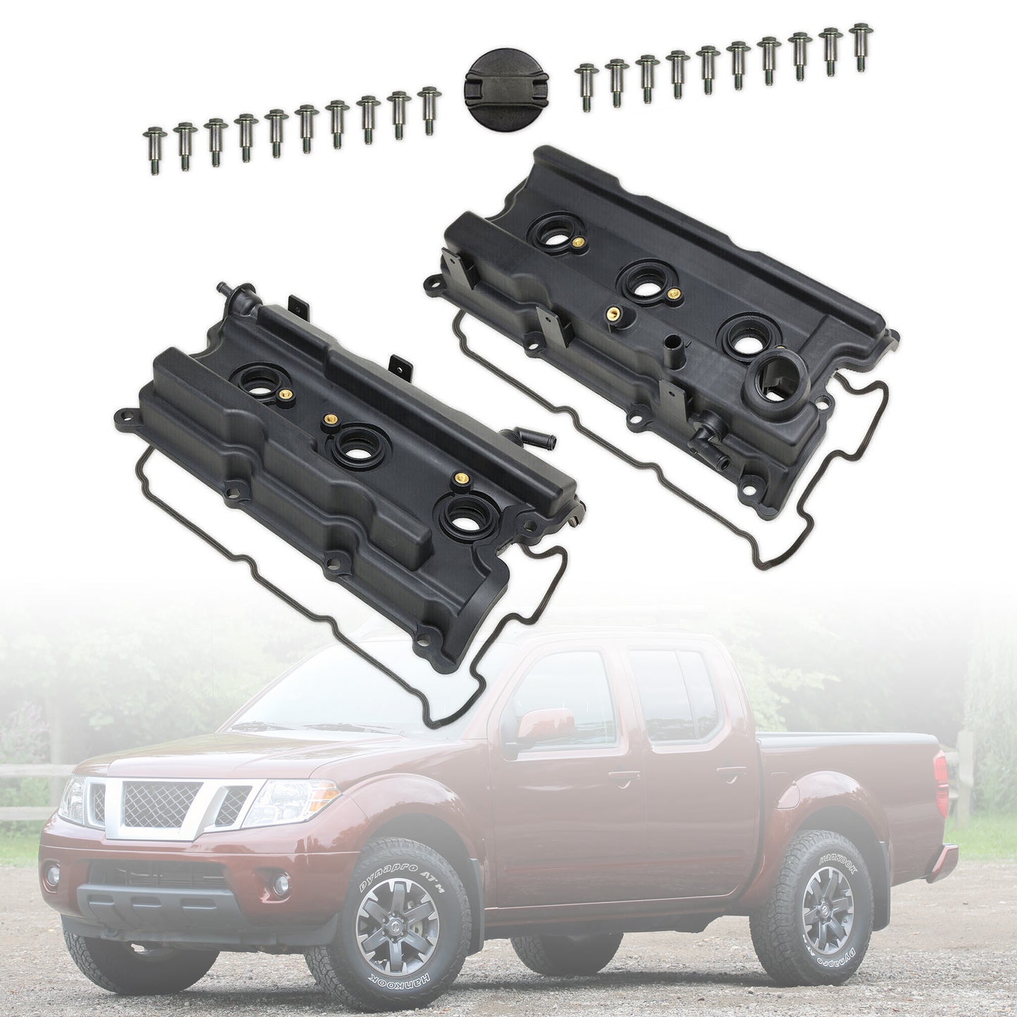 Valve Cover w/ Gasket Bolt Cap For Nissan Frontier Pathfinder Xterra 4.0L 05-19