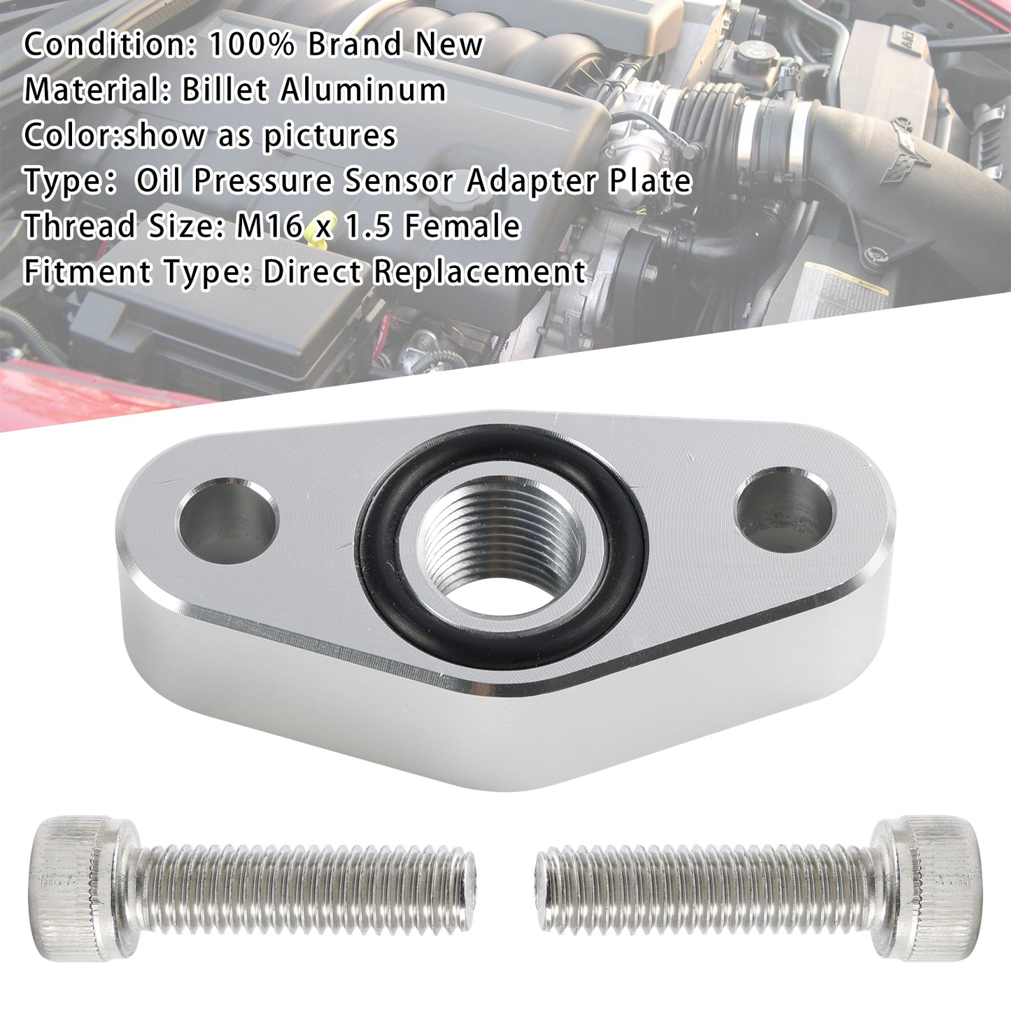 Oil Pressure Sensor Adapter Plate M16 x 1.5 551623