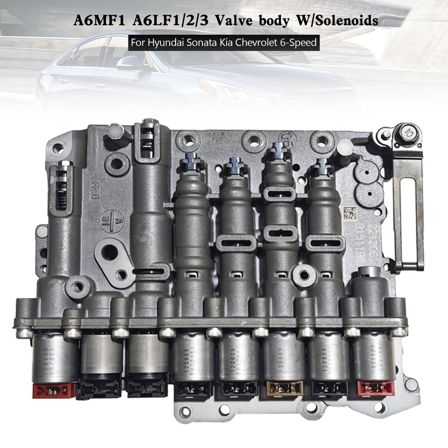 A6MF1 A6LF1/2/3 Valve body W/Solenoids For Hyundai Sonata Kia Chevrolet 6-Speed