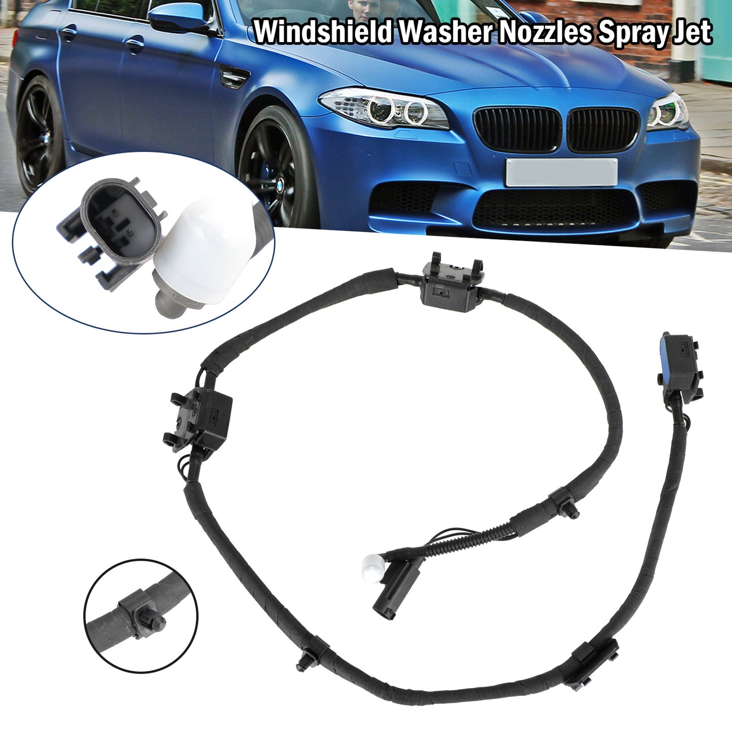 Windshield Washer Nozzles Spray Jet for BMW F10 F11 F18 61667205117