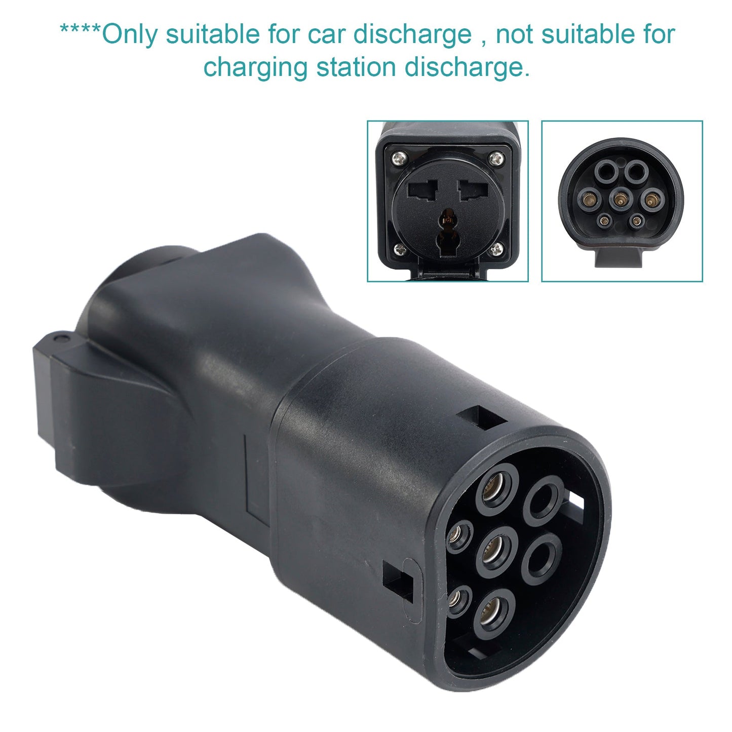 Discharge V2L Type 2 to Euro Plug EV Charger Adapter 16A EVSE IEC62196 Plug