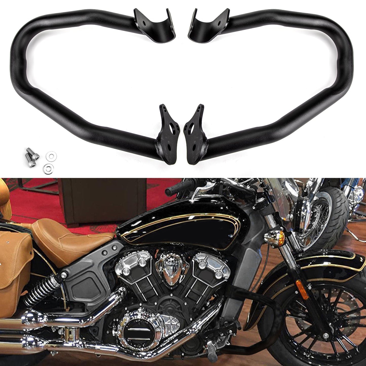 2018 Indian Scout Bobber New Reliable Engine Guard Highway Crash Bars