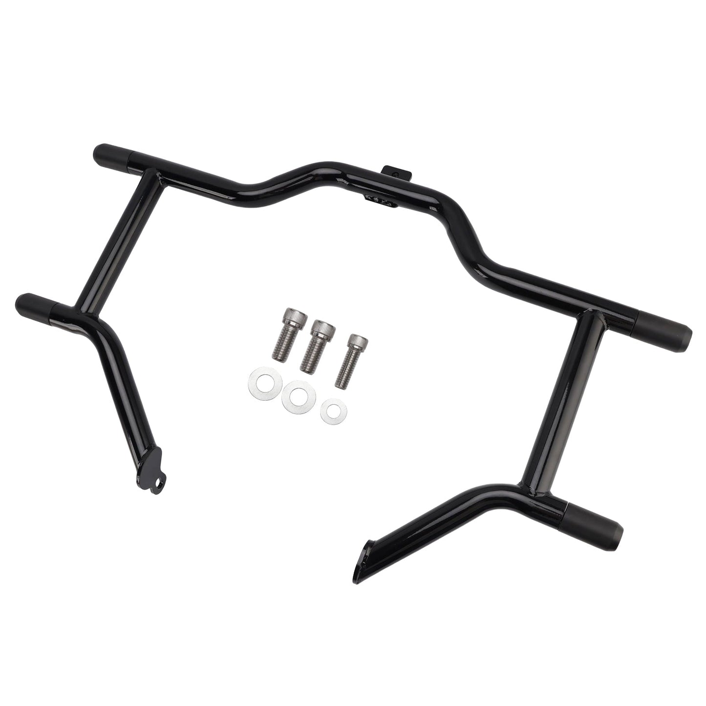 Bumper Engine Guard Fairing Mount Crash Bar Kit Fits For Cvo Road King Black