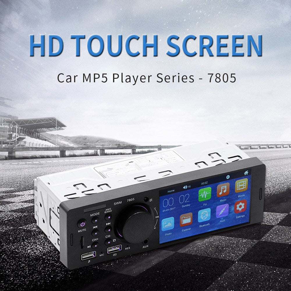 4.1 Inch Touch Screen Car MP5 Player 1 Din Car Stereo Bluetooth + Backup Camera