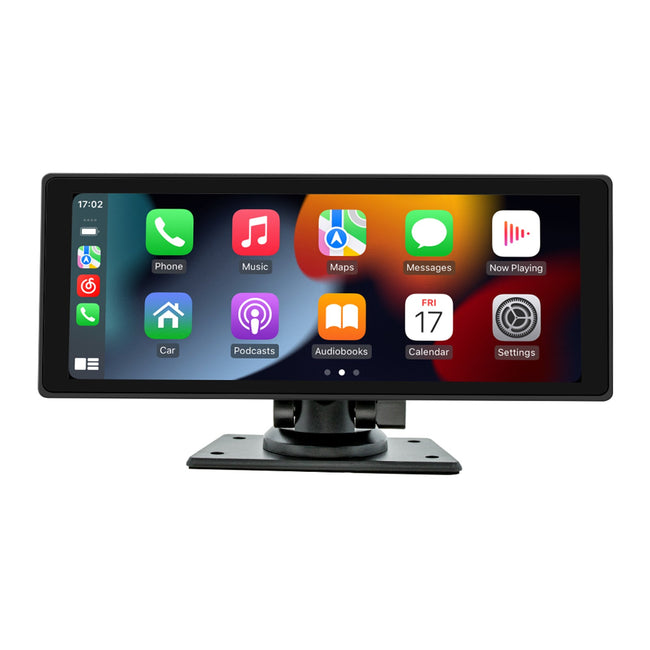 10.26" Wireless Carplay Bluetooth Radio FM Car MP5 Player AHD Recorder Camera