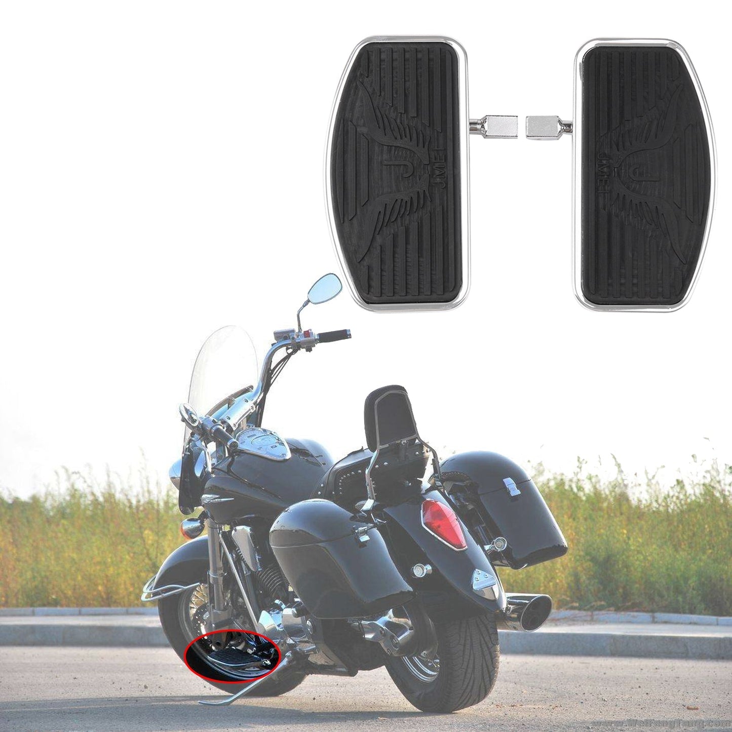 All years Suzuki Intruder Volusia 400 800 VL400 VL800 Front Floorboard Footboard