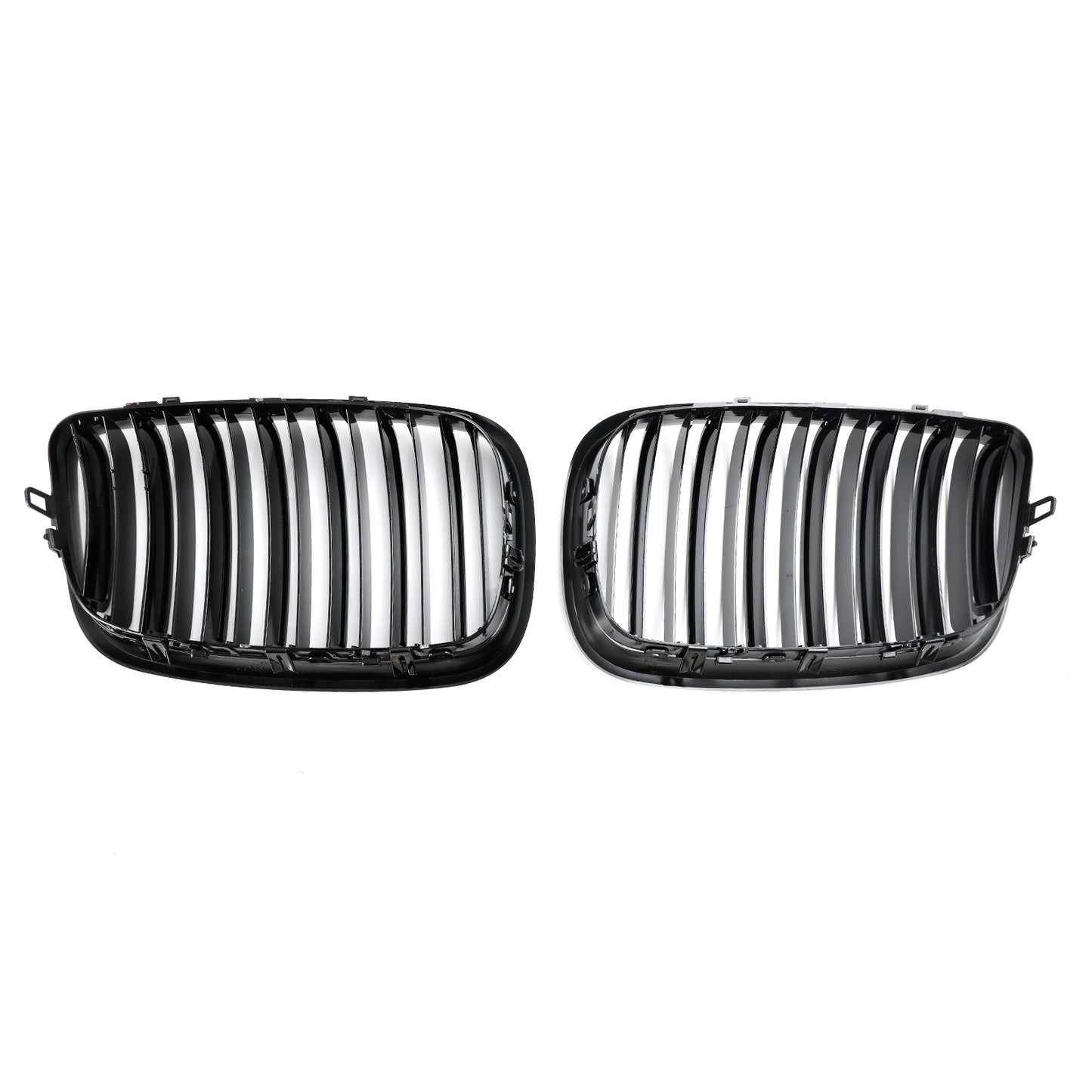 BMW X5 E70 2007-2013 Front Bumper Kidney Grille Grill Gloss Black