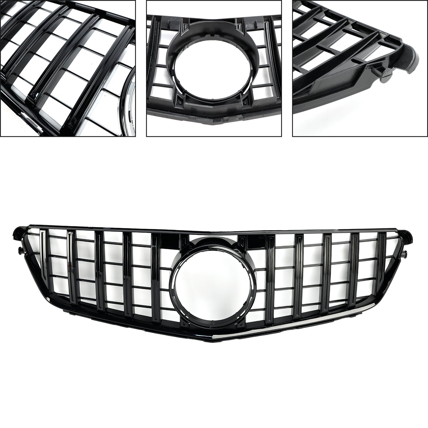 W204 C-Class 2008-2014 Benz Grill C300 C350 GTR Style Front Bumper Grille Grill
