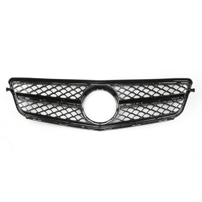 W204 C350 C-Class 2008-2014 Benz C300 C350 Front Grill Gloss Black Car Grille C63 Style