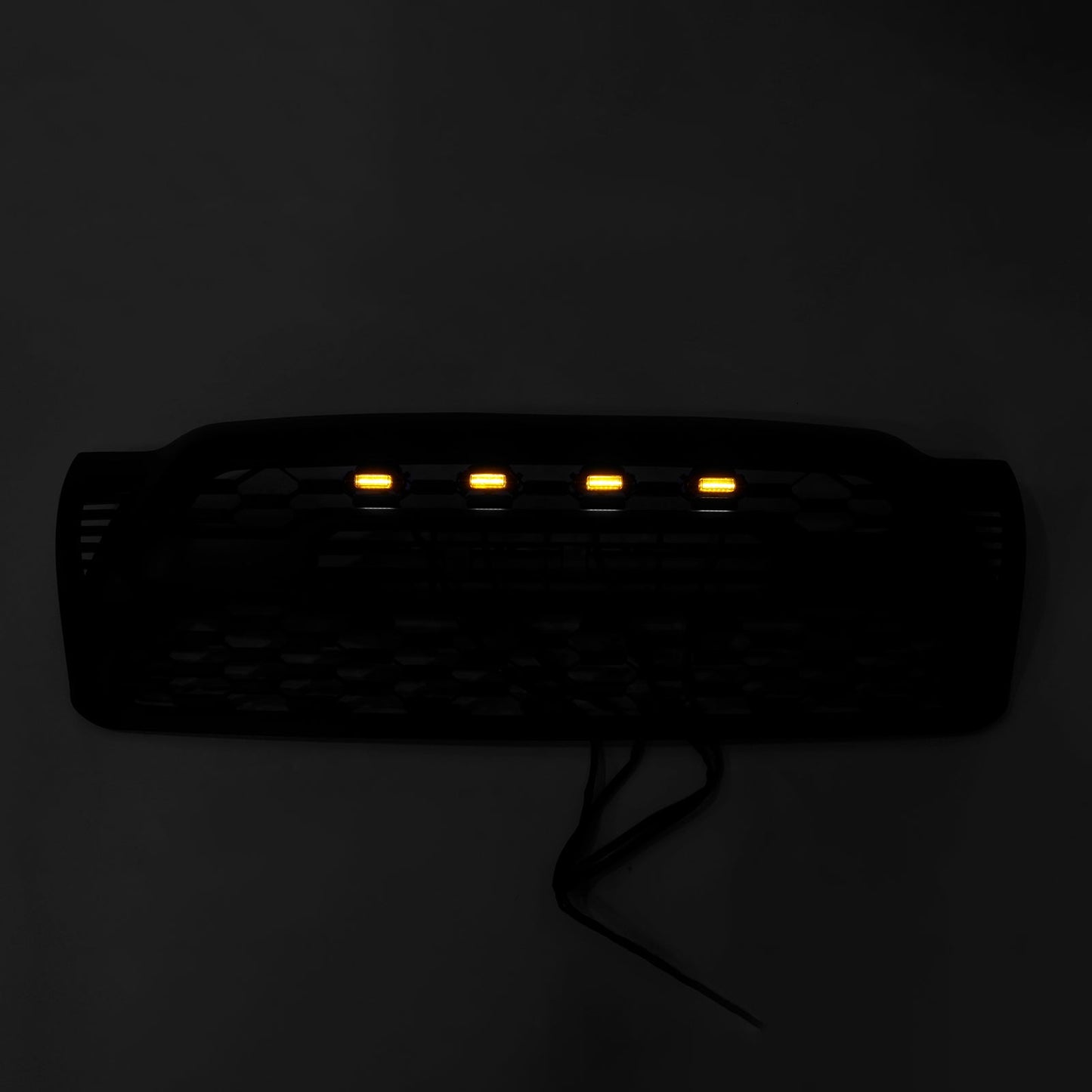 2005-2011 Toyota Tacoma W/LED Matte Black Front Bumper Grille Grill