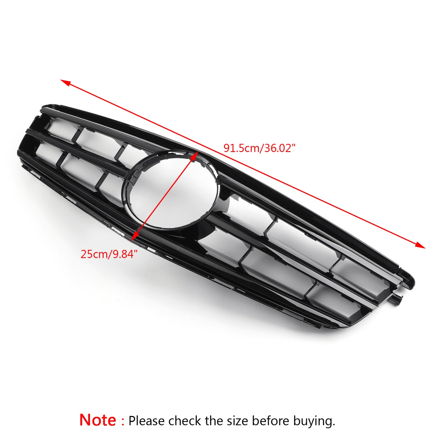 2008-2014 Benz C Class W204 Front Bumper Grille W/LED Emblem