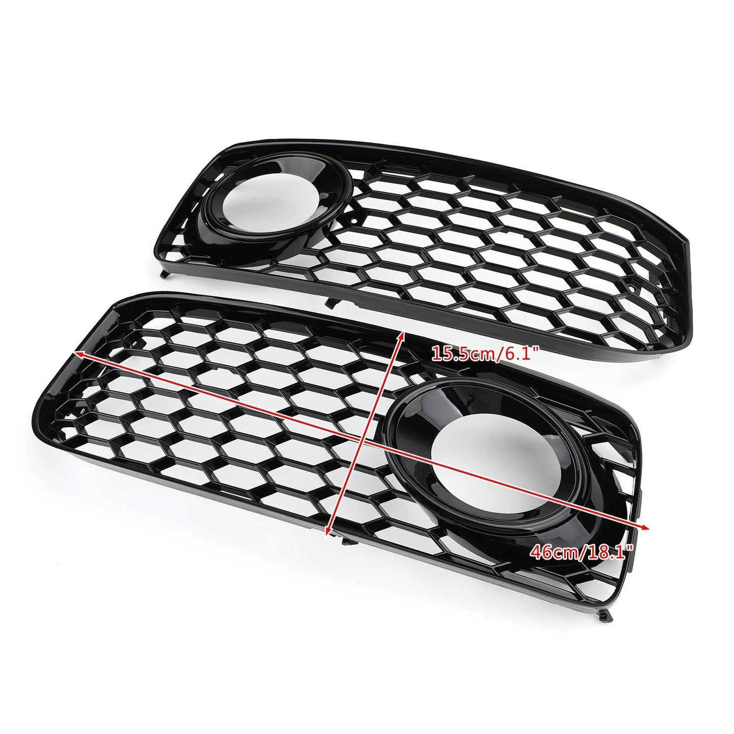 S5 B8 RS5 2008-2012 Fog Light Grill Grille With Trim L+R