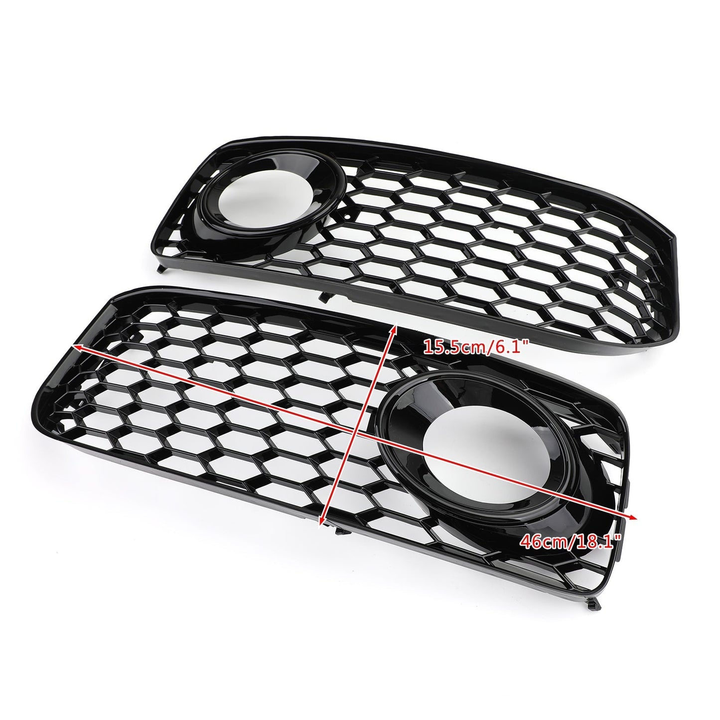 Audi A5 S-Line S-line Bumper 2008-2012 Fog Light Grill Grille With Trim L+R