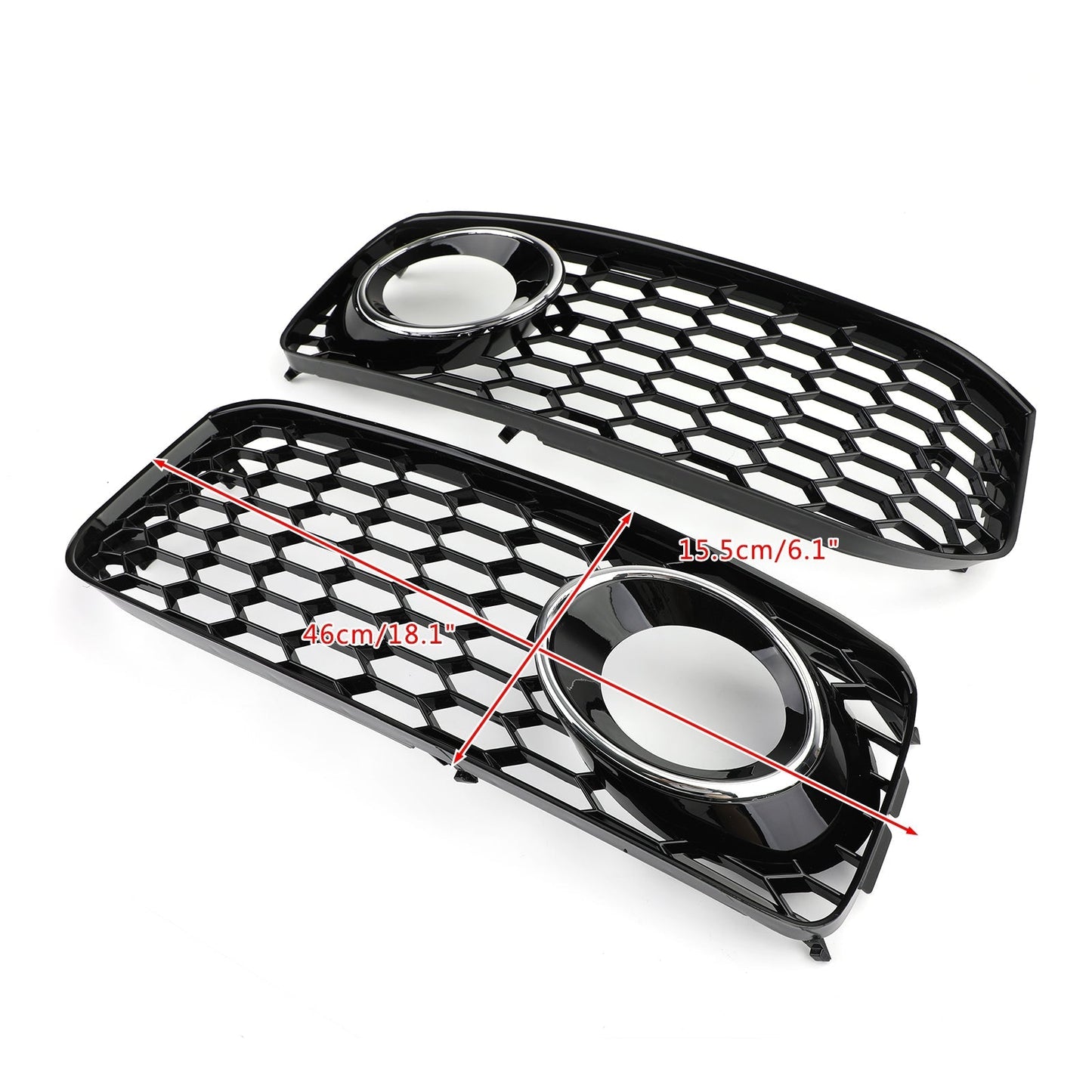 S5 B8 RS5 2008-2012 Fog Light Grill Grille With Trim L+R