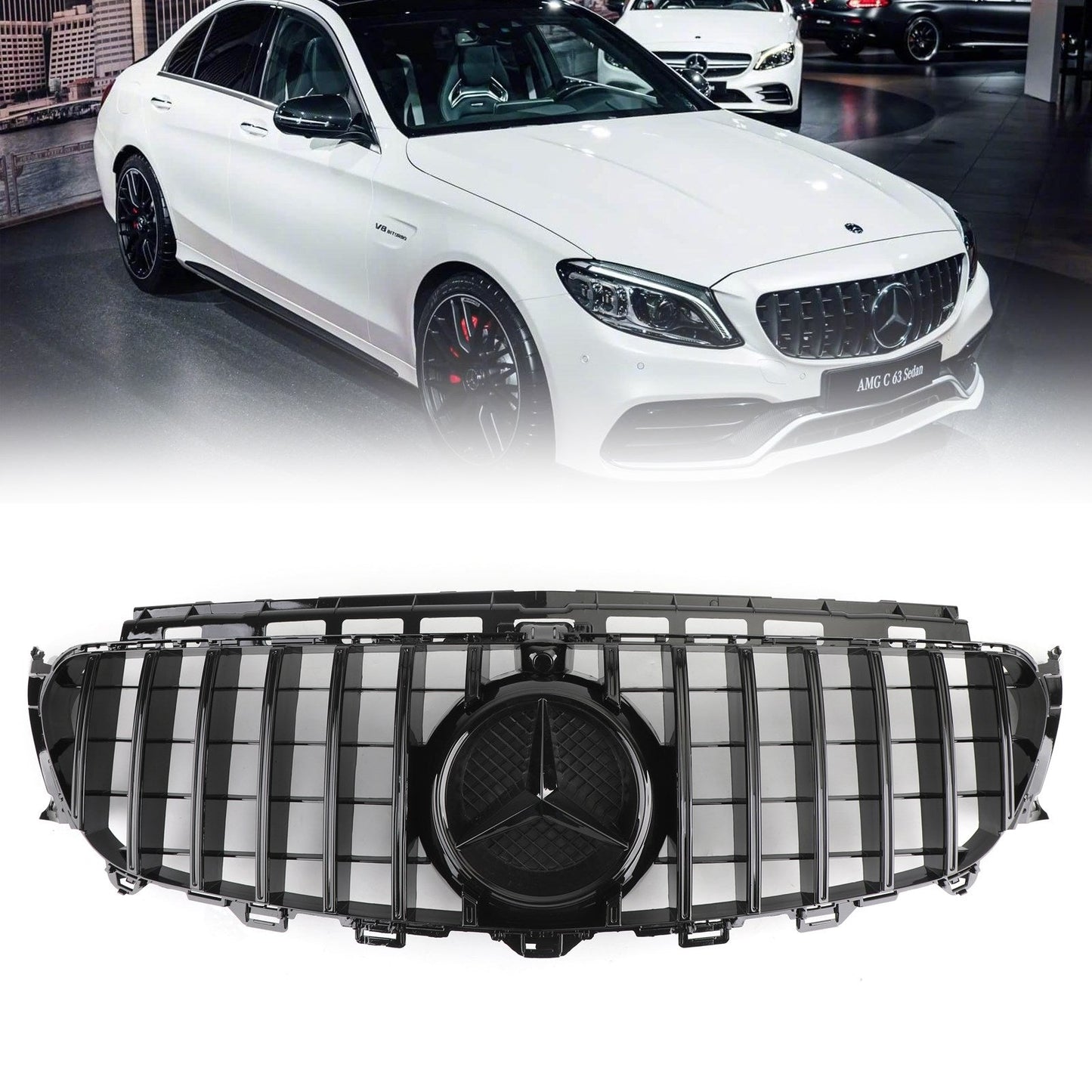 W213 E-Class 2016-2019 Mercedes Benz E200 E300 E400 E43 AMG Front Grill Grille W/ CAMERA