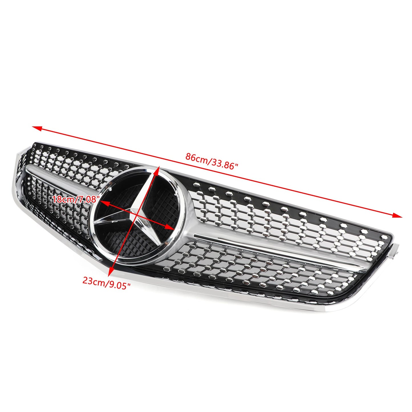 Front Bumper Grille Fit Mercedes E-Class W207 C207 2009-2013 Coupe Convertible