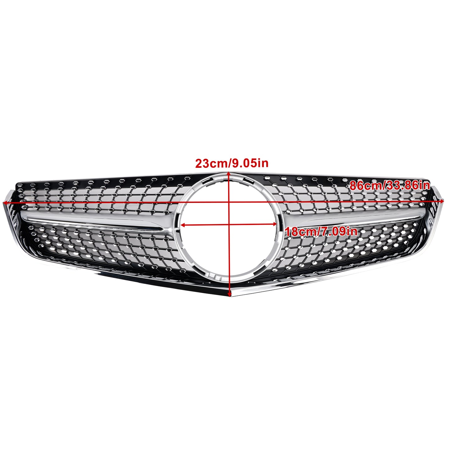 Front Bumper Grille Fit Mercedes E-Class W207 C207 2009-2013 Coupe Convertible