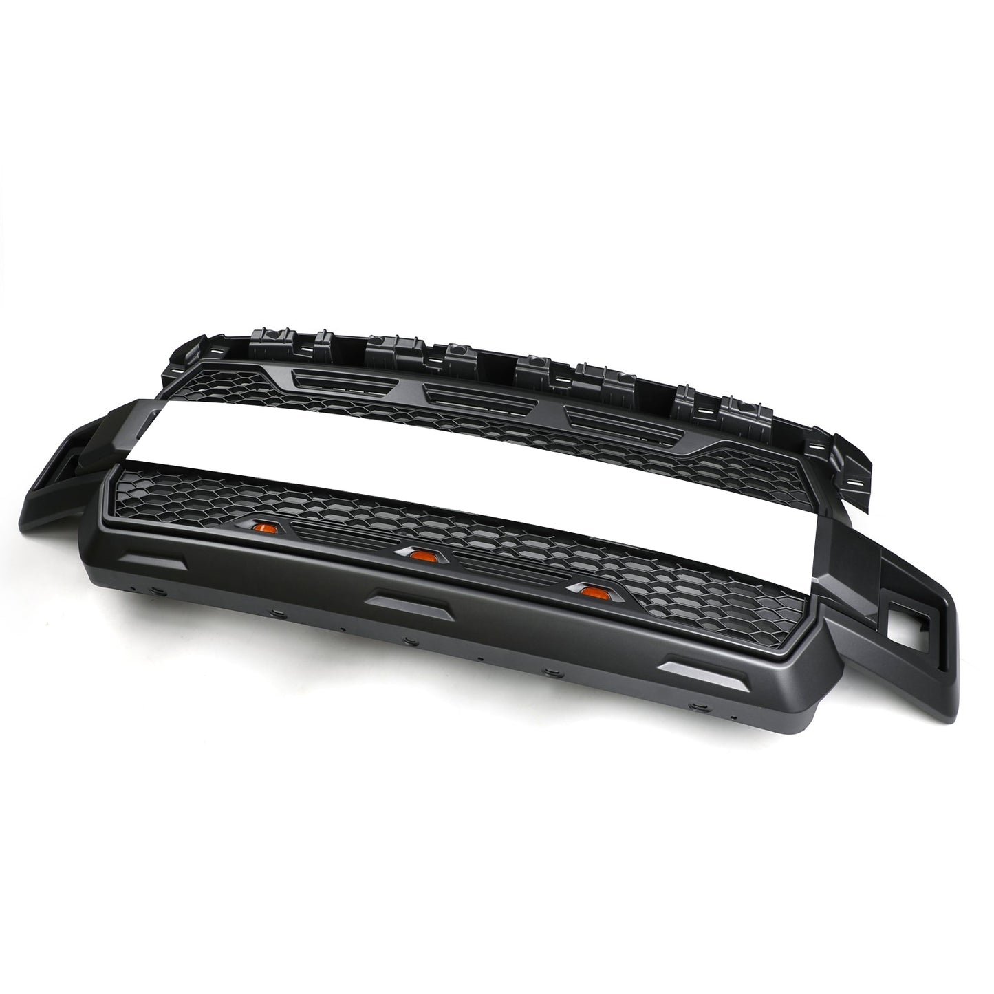Ford F150 2018-2020 Honeycomb Grill Amber LED Raptor Style Grill Grille