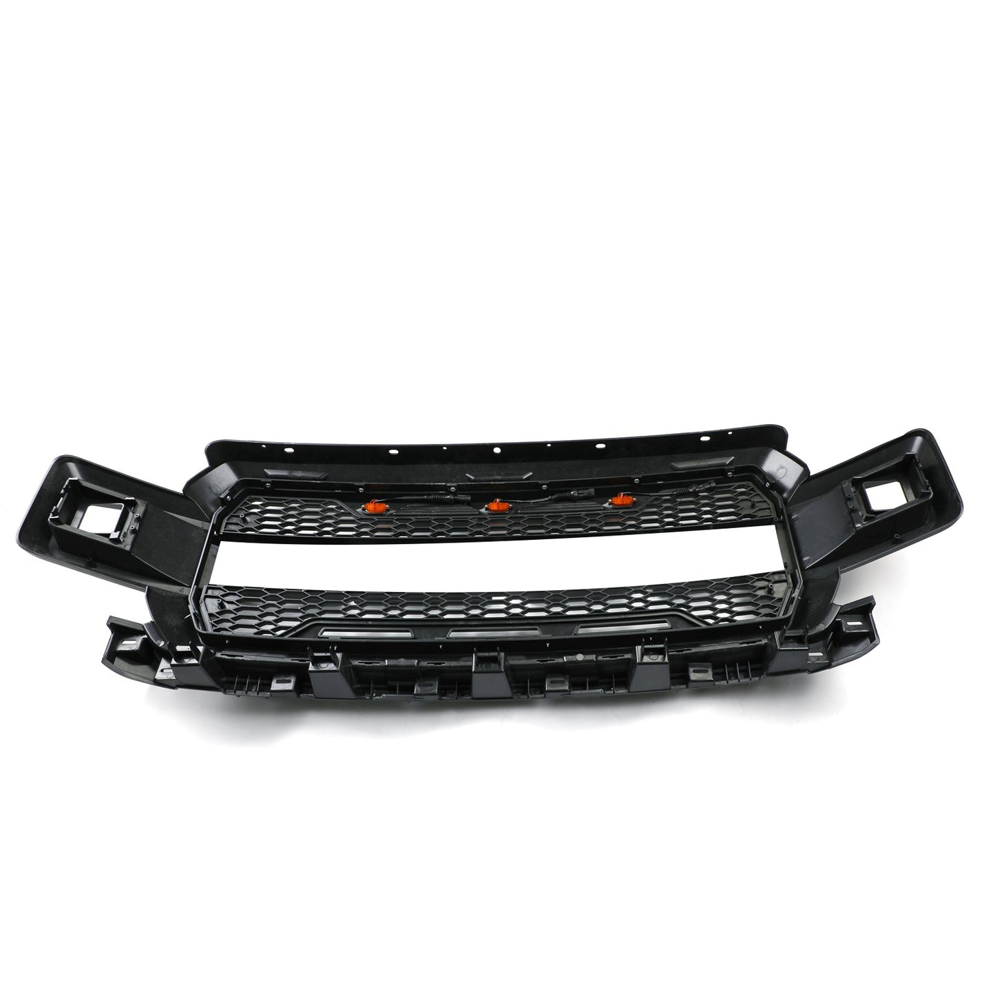 Ford F150 2018-2020 Honeycomb Grill Amber LED Raptor Style Grill Grille