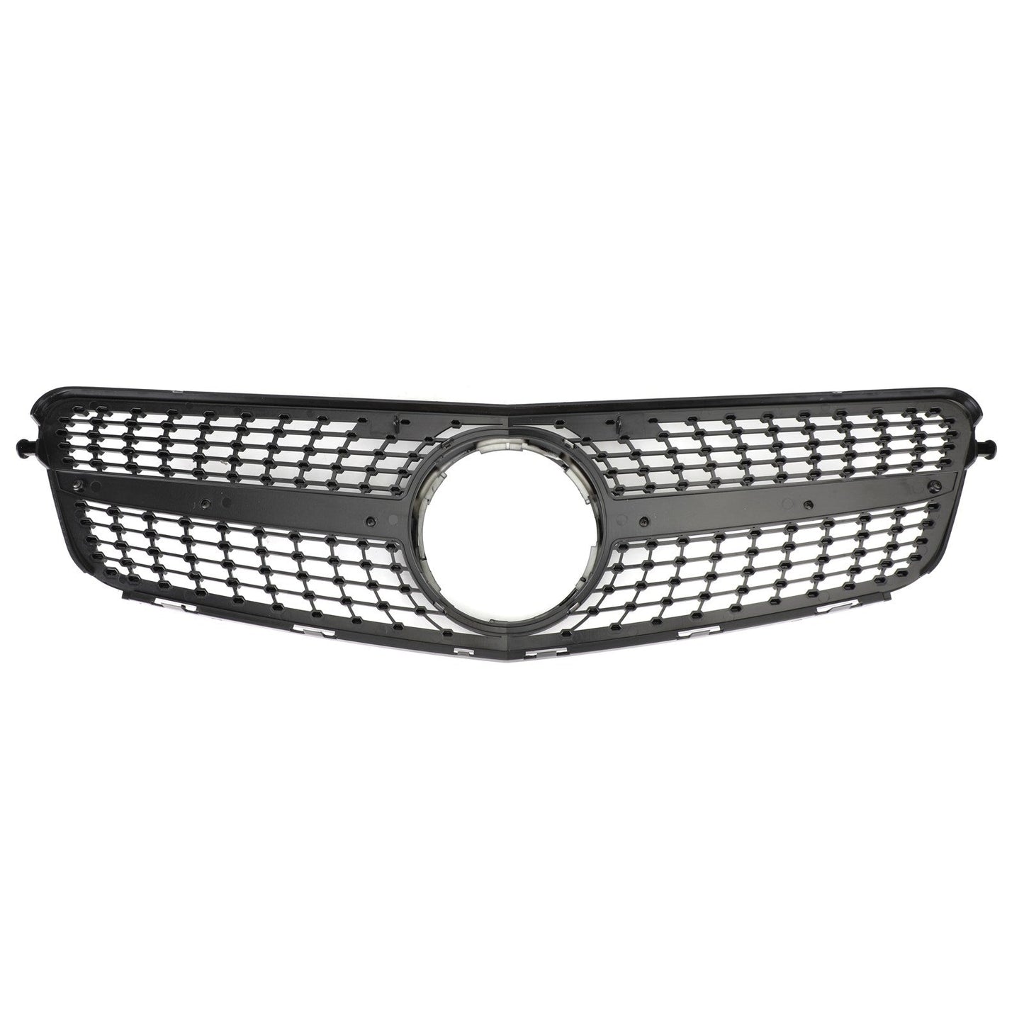 C-Class W204 2008-2014 Mercedes Benz C200 C300 Car Grille Diamond Black Chrome Front Grille Grill