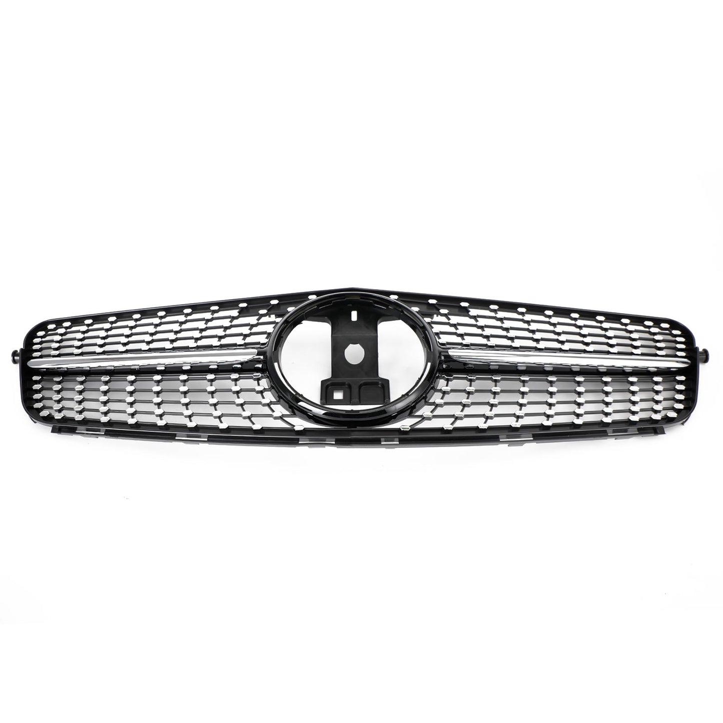 W204 C-Class 2008-2014 Mercedes Benz C200 C300 Car Grille Diamond Black Chrome Front Grille Grill