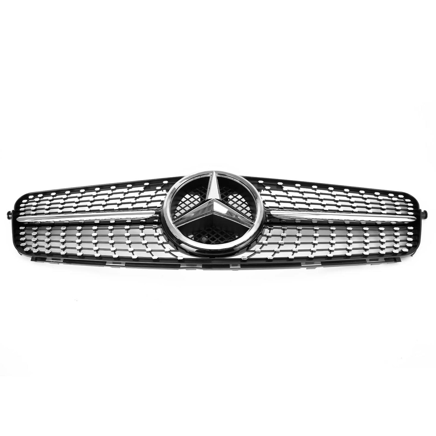 2008-2014 Benz W204 C300 C350 C-Class LED Diamond Front Bumper Car Grille Grill