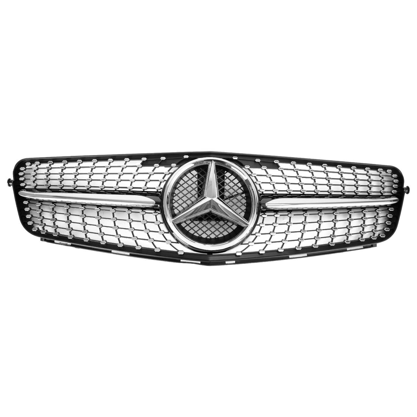 2008-2014 Benz W204 C300 C350 C-Class LED Diamond Front Bumper Car Grille Grill