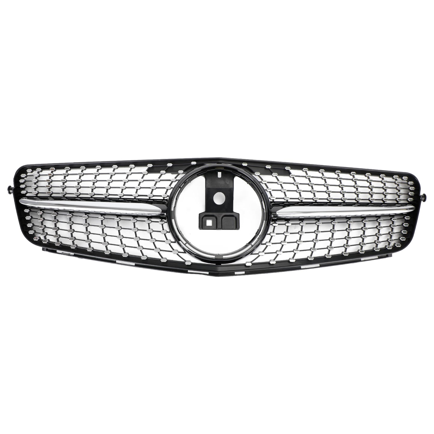 C-Class W204 2008-2014 Mercedes Benz C200 C300 Car Grille Diamond Black Chrome Front Grille Grill