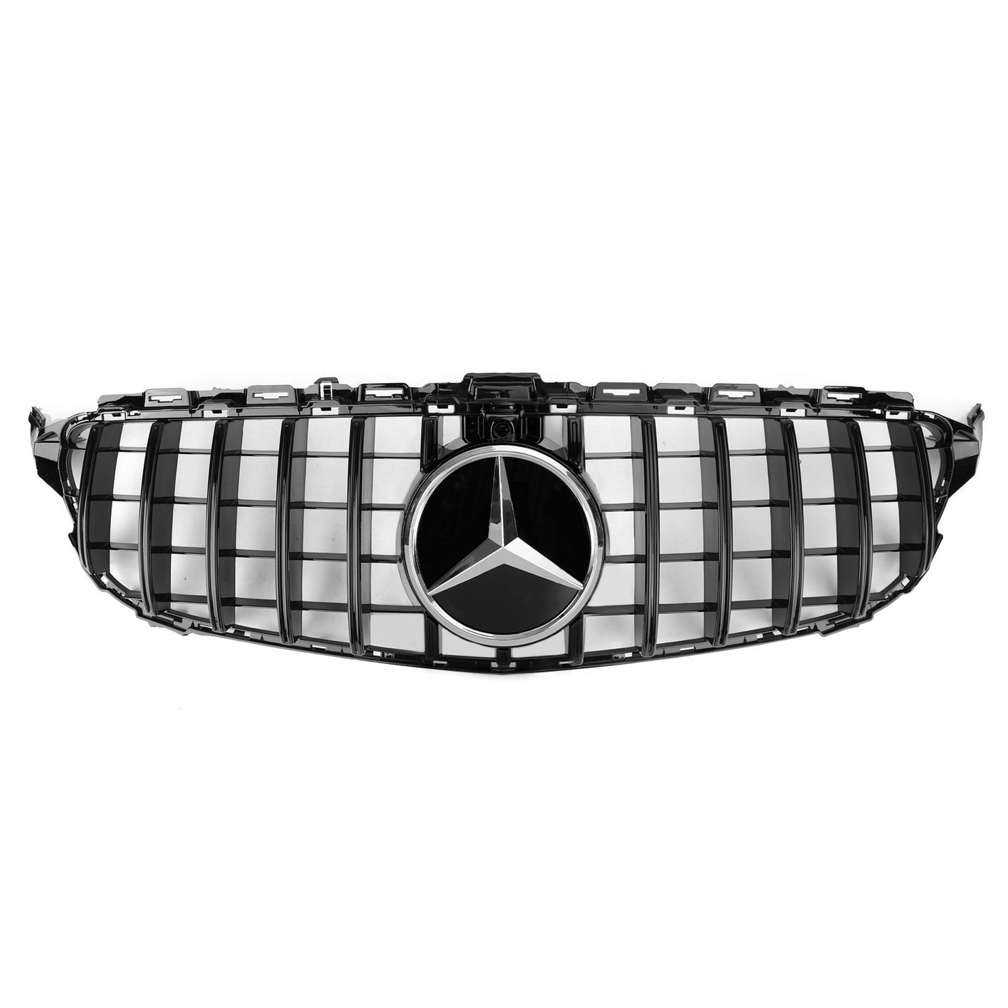 2019-2021 C class W205 C300 C250 Mercedes Benz AMG Grill Grille W/Camera GTR Style
