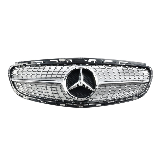 Diamond Front Bumper Grille Grill Fit Mercedes E-Class W212 2013-2016 Facelift