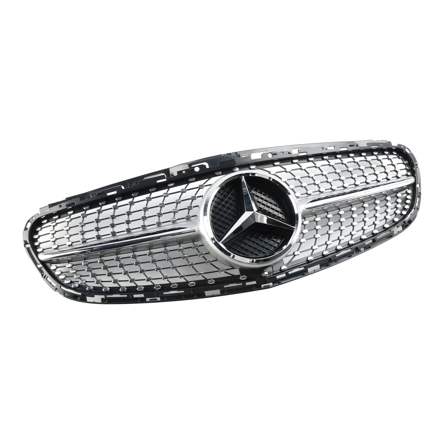 Diamond Front Bumper Grille Grill Fit Mercedes E-Class W212 2013-2016 Facelift