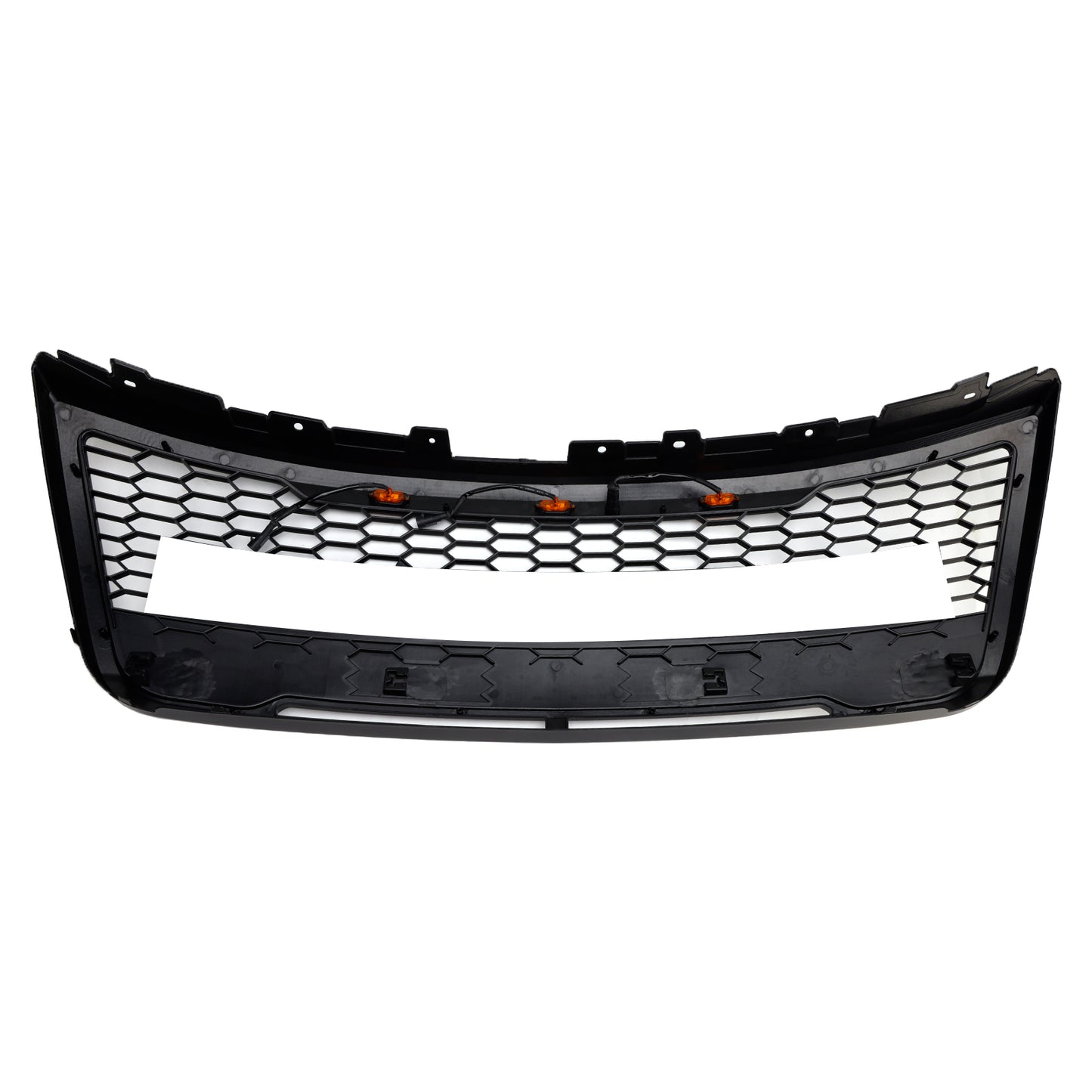Front Upper Bumper Grill Grille Fit Ford Explorer 2012-2015 With Lights Grey
