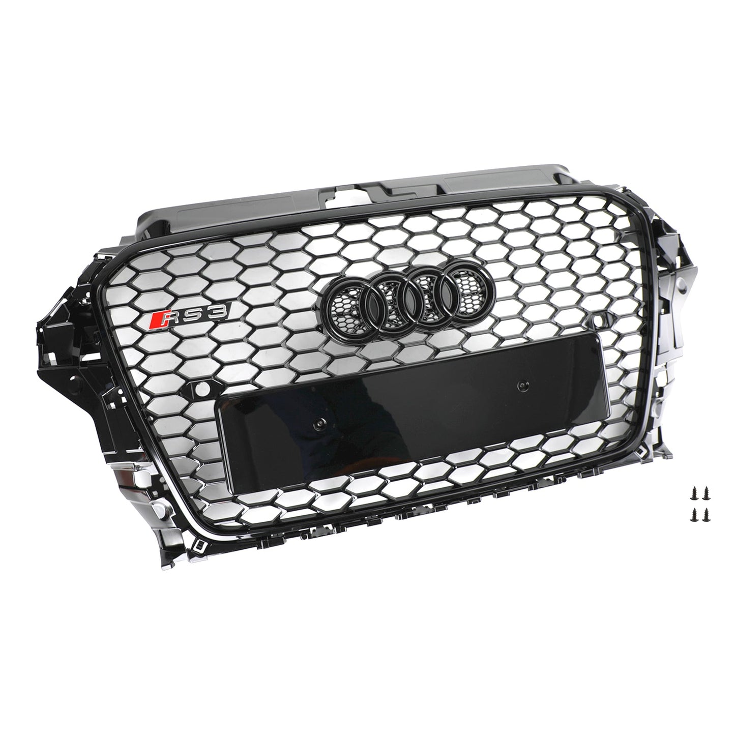 Audi A3 2013-2016 RS3 Style Grill Front Hood Henycomb Bumper Car Grille Black