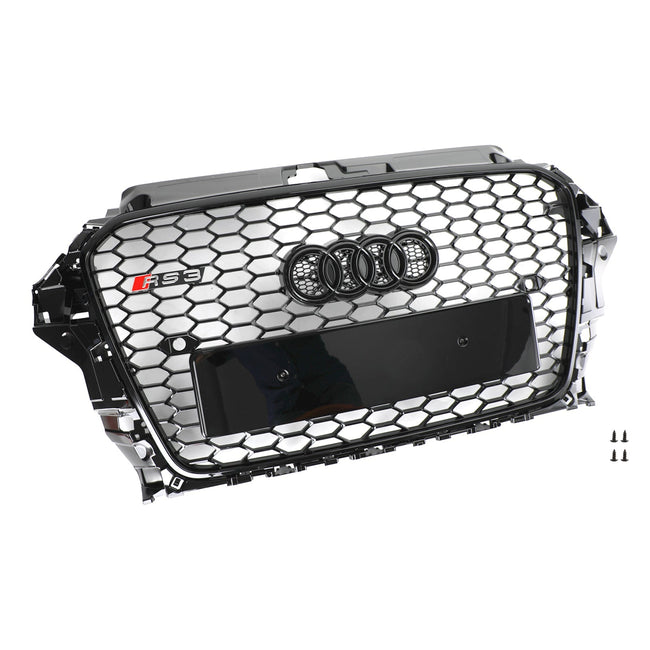 Audi S3 2013-2016 RS3 Style Grill Front Hood Henycomb Bumper Car Grille Black