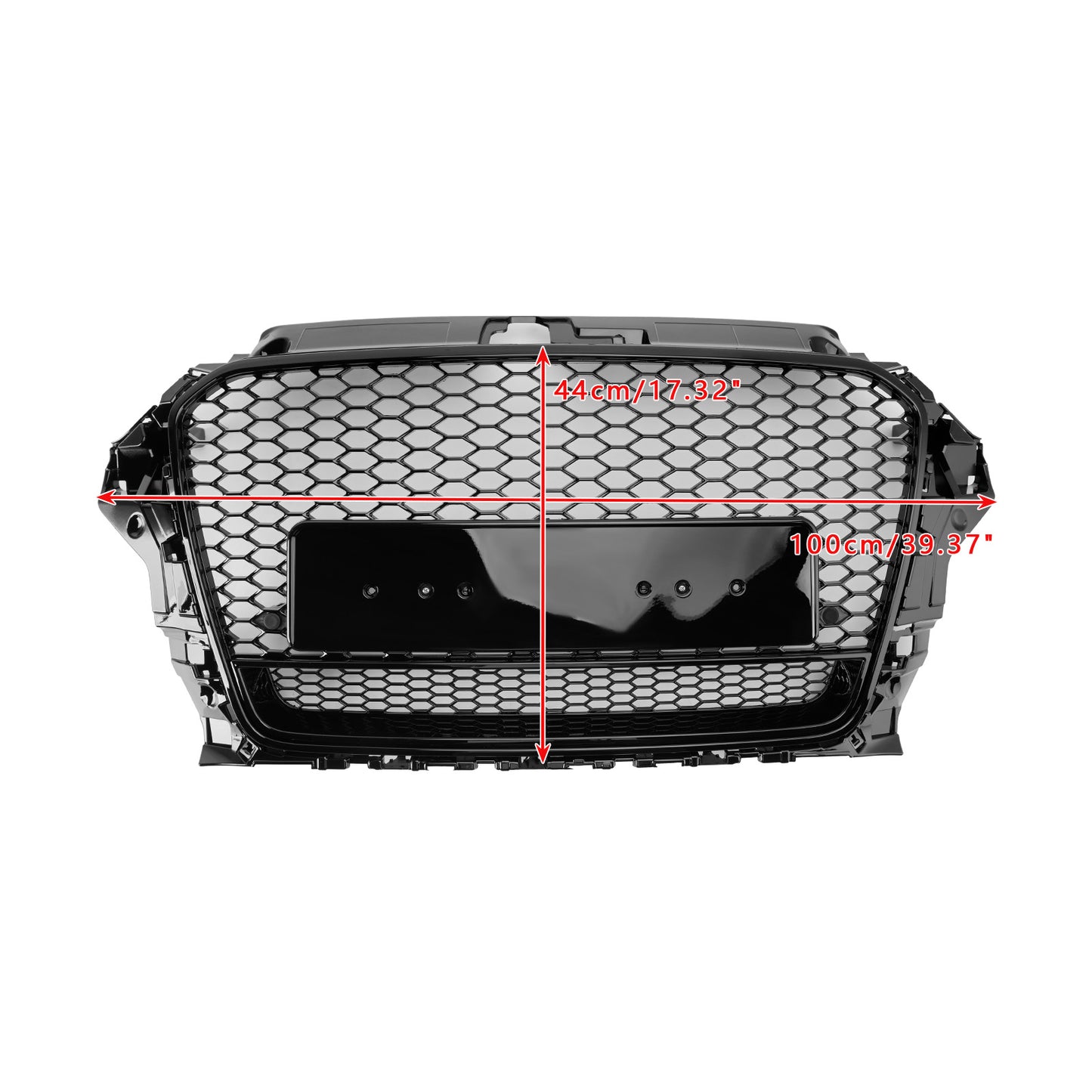 RS3 Style 2013-2016 Audi A3 S3 W/Quattro Front Henycomb Bumper Grill Grille