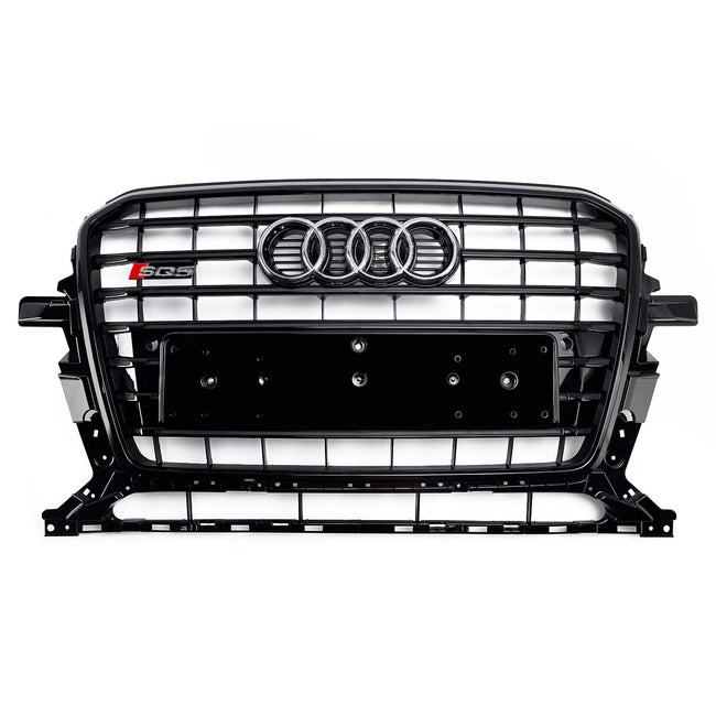 Black SQ5 Style Honeycomb Mesh Sport Hex Grill fit Audi Q5 8R 2013-2017